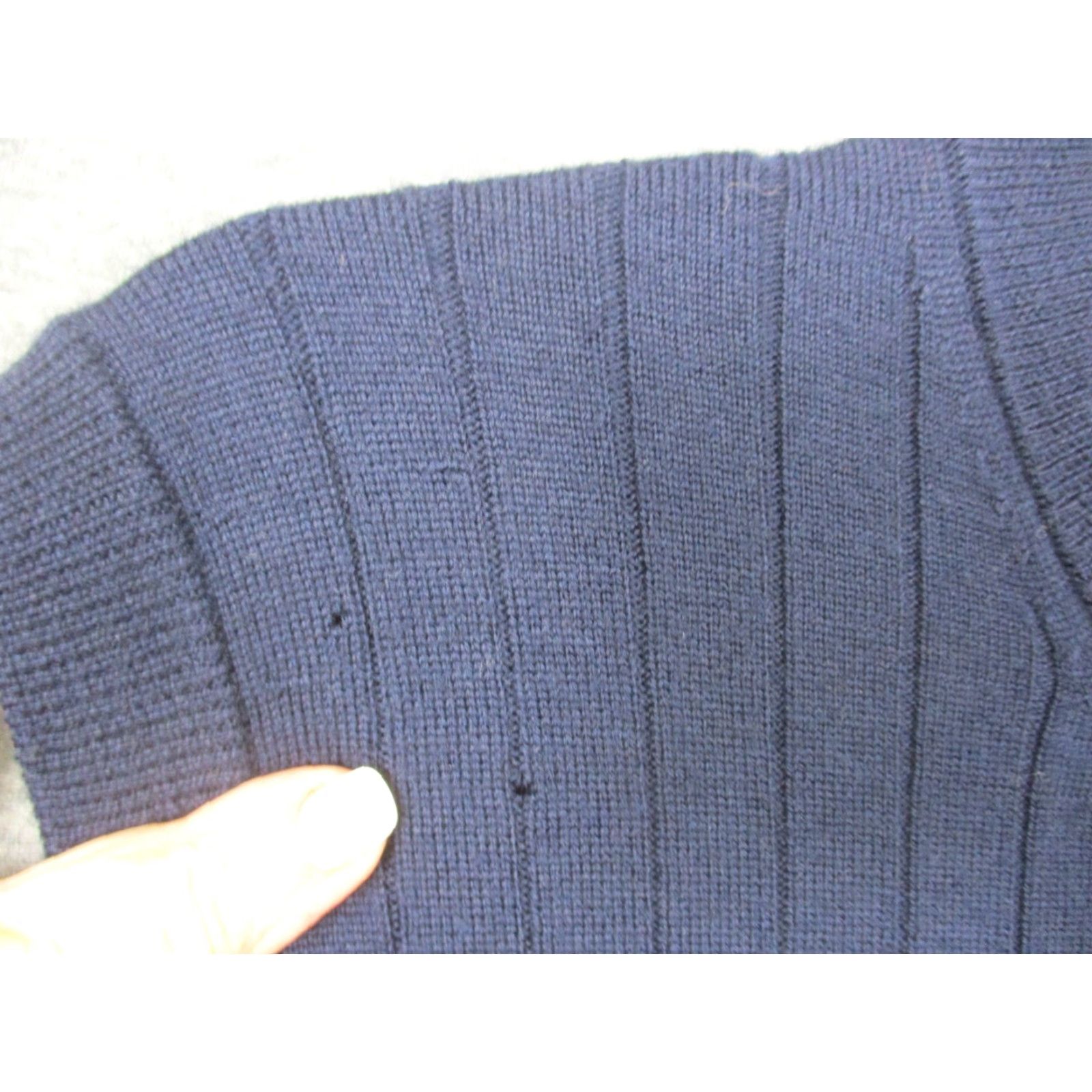 Brooks Brothers Brooks Brothers Wool Sweater Vest Ribbed Medium Navy 1/4 Zip Golf Wool Vest Navy 90s Mens M Size US M / EU 48-50 / 2 - 6 Thumbnail