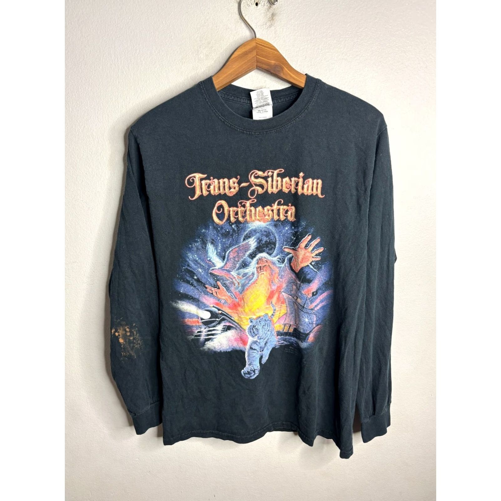 Gildan Trans Siberian Orchestra Mens Shirt S Black 2016 North American Tour Gildan Crew Neck Graphic Print Christmas Music Vintage T-Shirt Size US S / EU 44-46 / 1 - 2 Thumbnail
