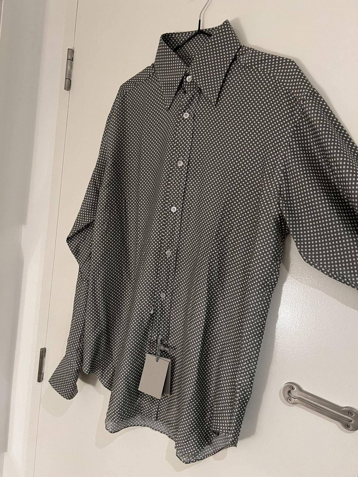 Tom Ford Tom ford Dalmatian black white casual shirt Size 15/5 39 Size US M / EU 48-50 / 2 - 2 Thumbnail