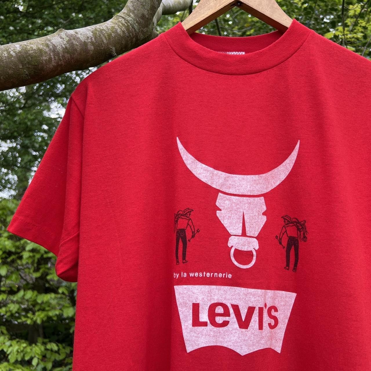 Levi's Vintage 80’s Levi’s Saddleman Graphic T-Shirt Size US M / EU 48-50 / 2 - 4 Thumbnail