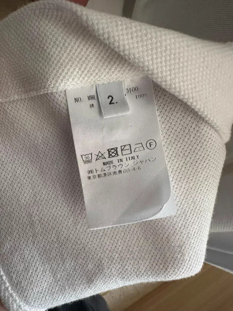 Thom Browne Thom Browne Classic Waffle Double Sleeve Logo Shirt Size US M / EU 48-50 / 2 - 4 Thumbnail