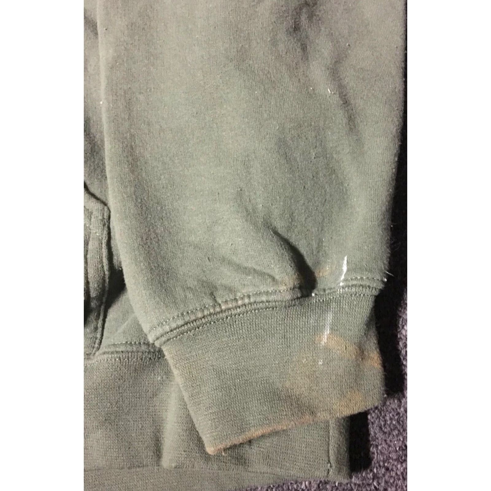 Vintage VINTAGE US Army Bald Eagle Faded Distressed Hoodie Sweatshirt Grunge Punk 90s Military Army Green Large Mens Size US L / EU 52-54 / 3 - 3 Thumbnail