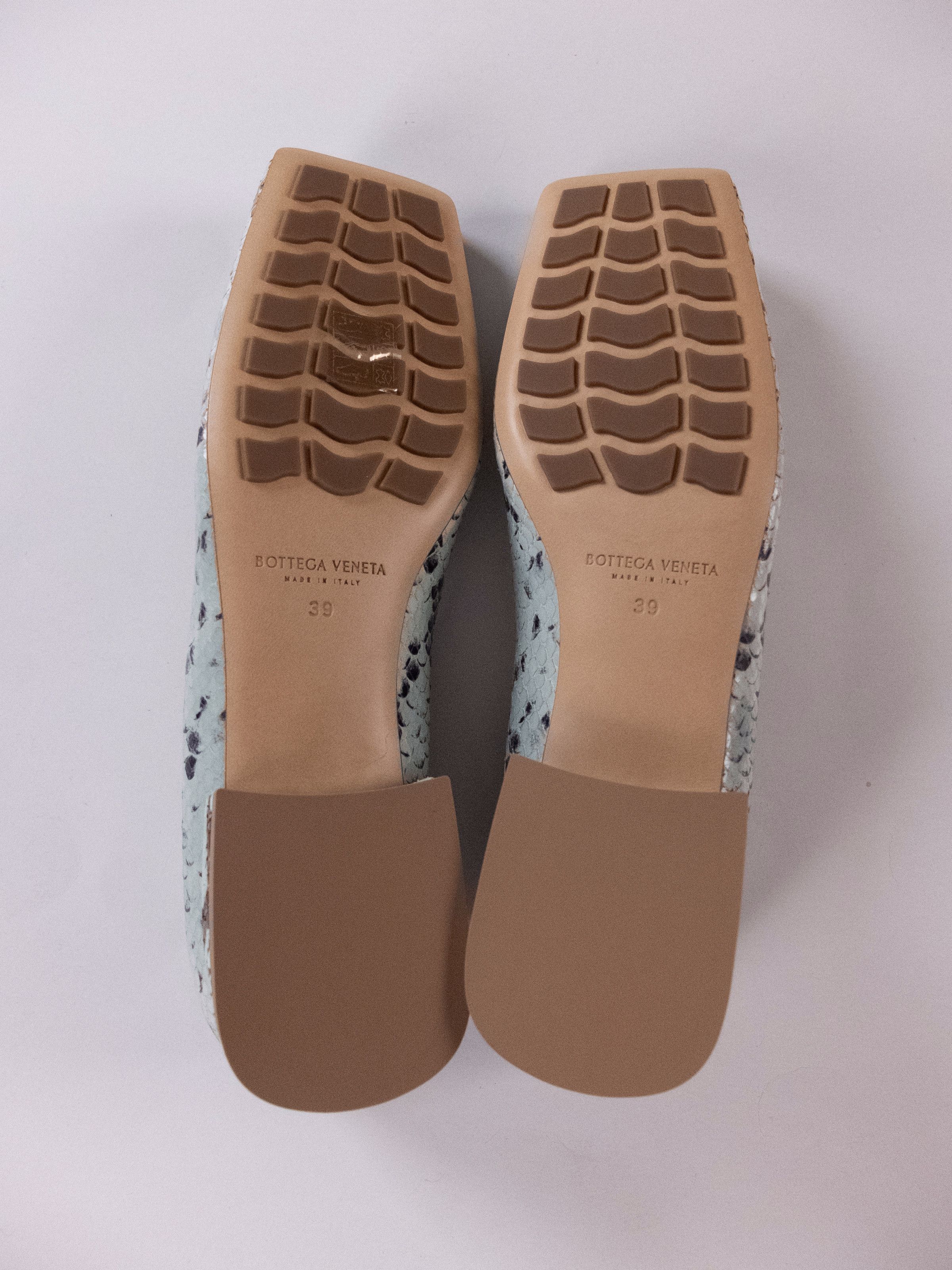 Bottega Veneta BOTTEGA VENETA Tower Flat python lambskin ballet flats 9 39 Size US 9 / IT 39 - 7 Thumbnail