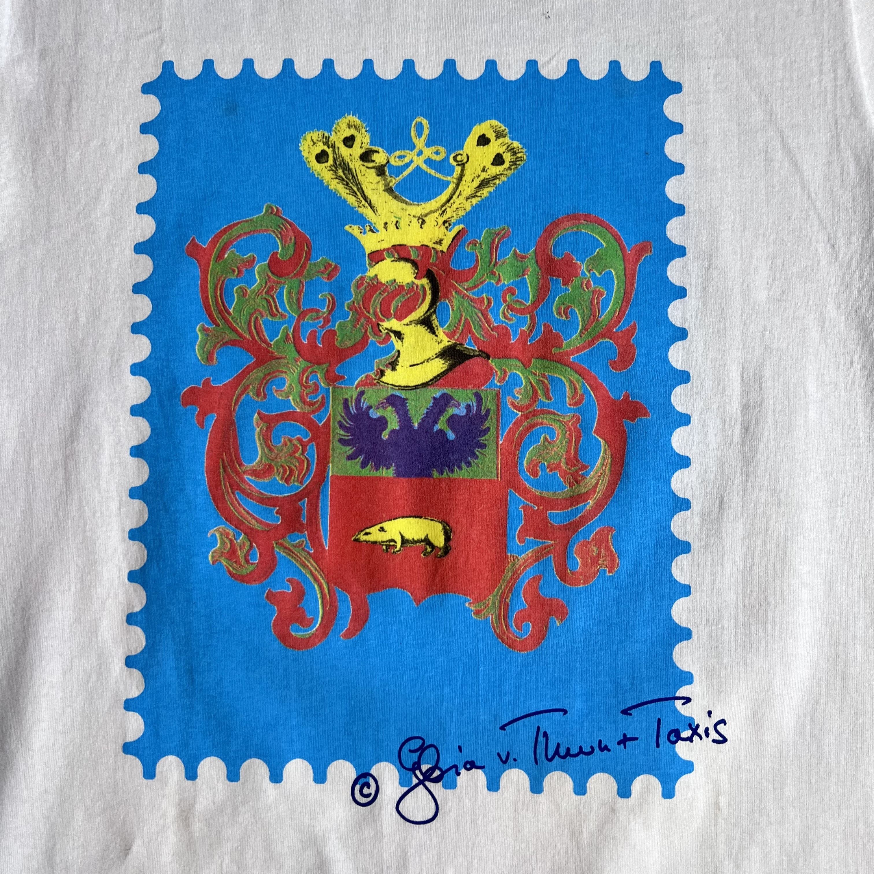 Vintage VTG 90s Gloria Von Thurn Taxis Punk Princess T-Shirt White M Size US M / EU 48-50 / 2 - 4 Thumbnail