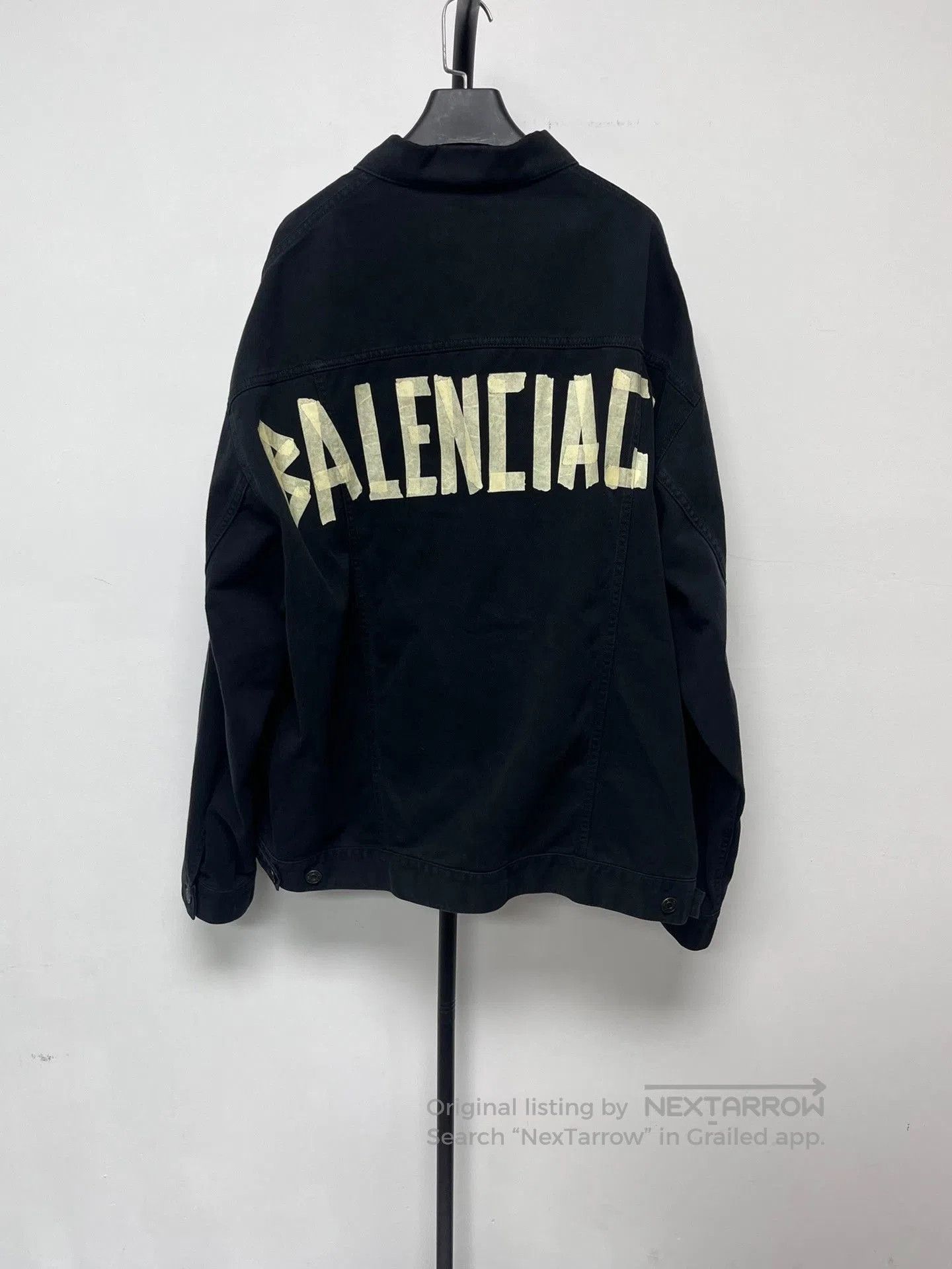 Balenciaga Balenciaga Logo Print Oversized Denim Jacket. Size US M / EU 48-50 / 2 - 1 Thumbnail