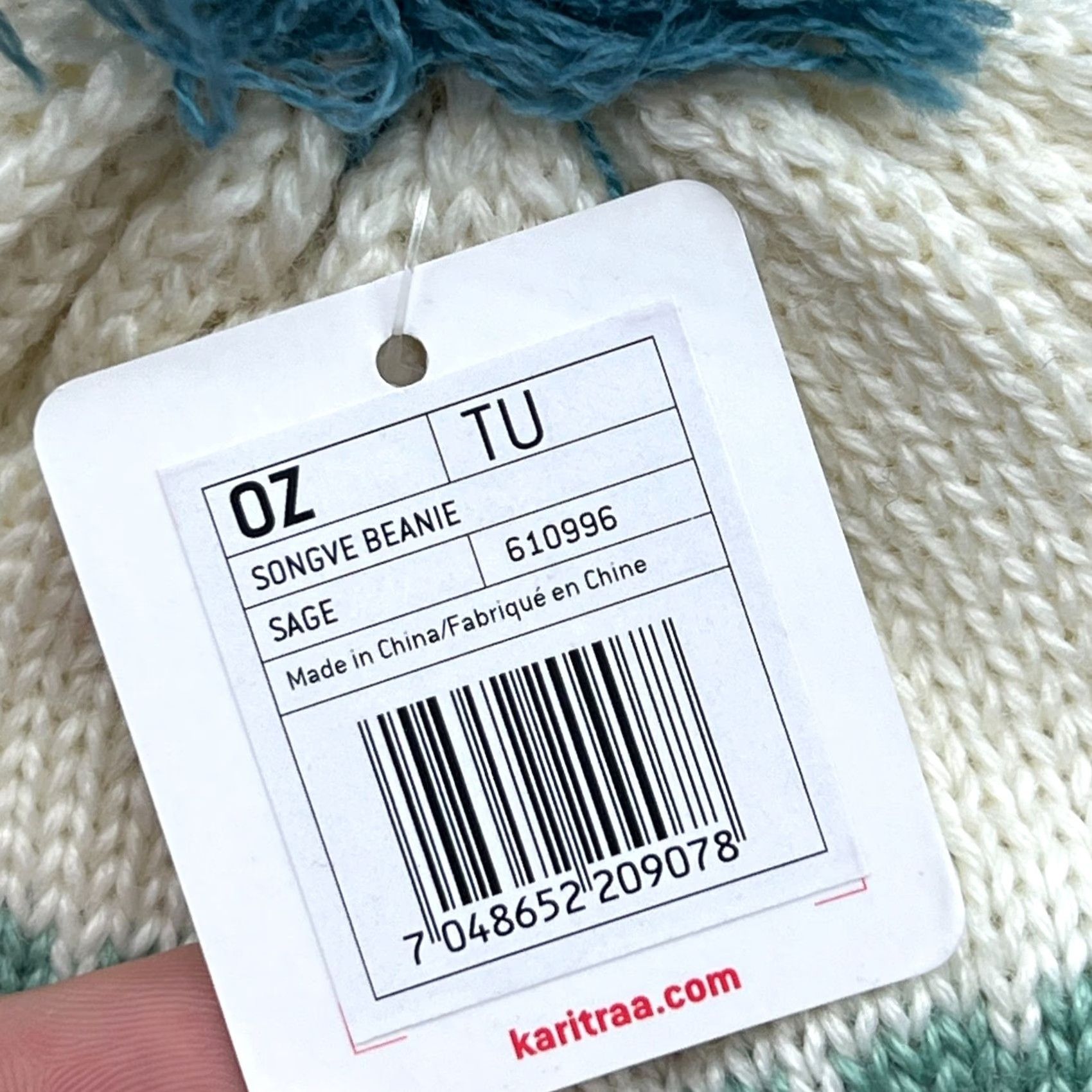 Vintage Kari Traa Womens Beanie Hat One Size Fair Isle Merino Wool Blend Knitted Size ONE SIZE - 3 Thumbnail