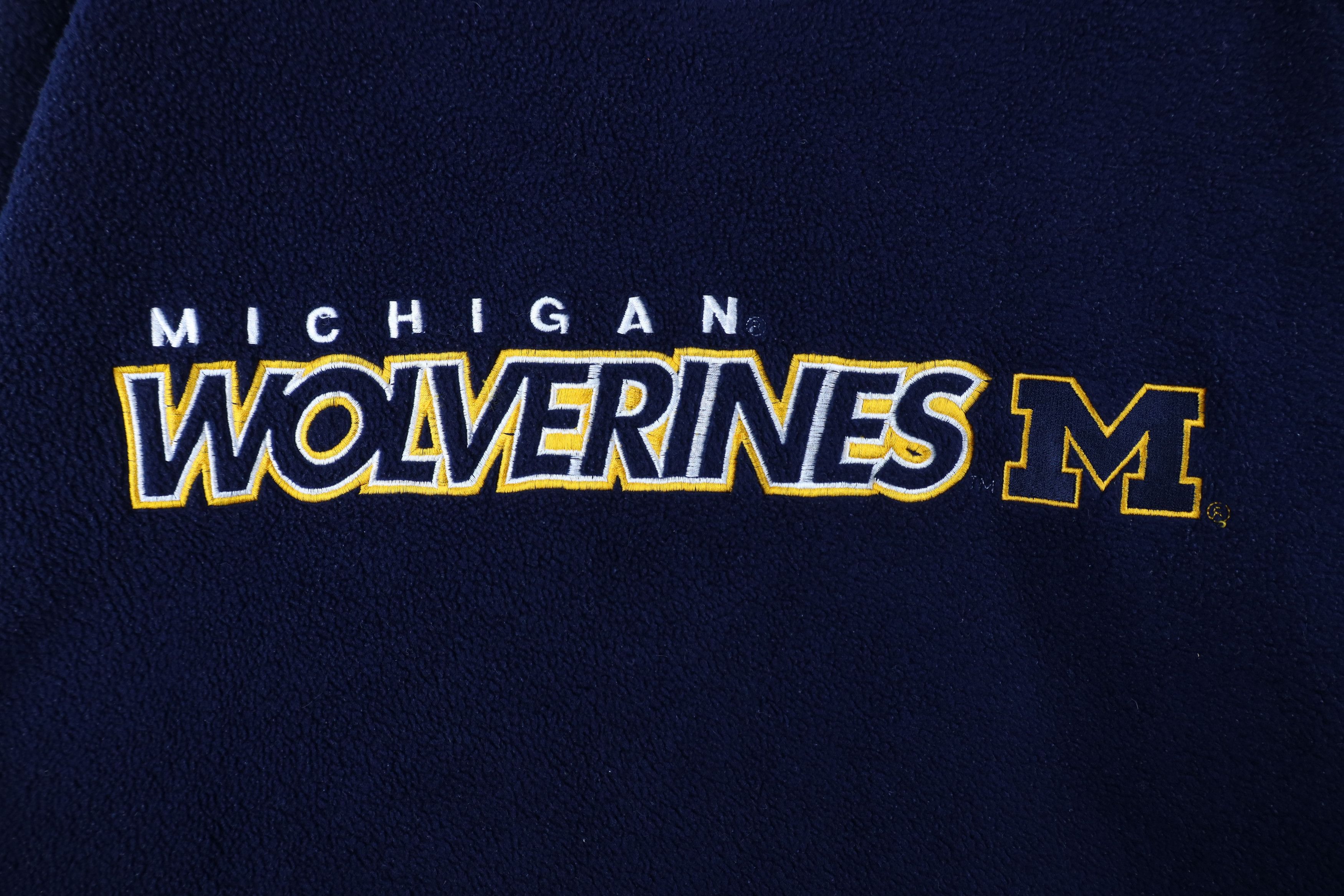 Vintage Vintage 90s Spell University of Michigan Fleece Sweatshirt Size US XXL / EU 58 / 5 - 4 Thumbnail