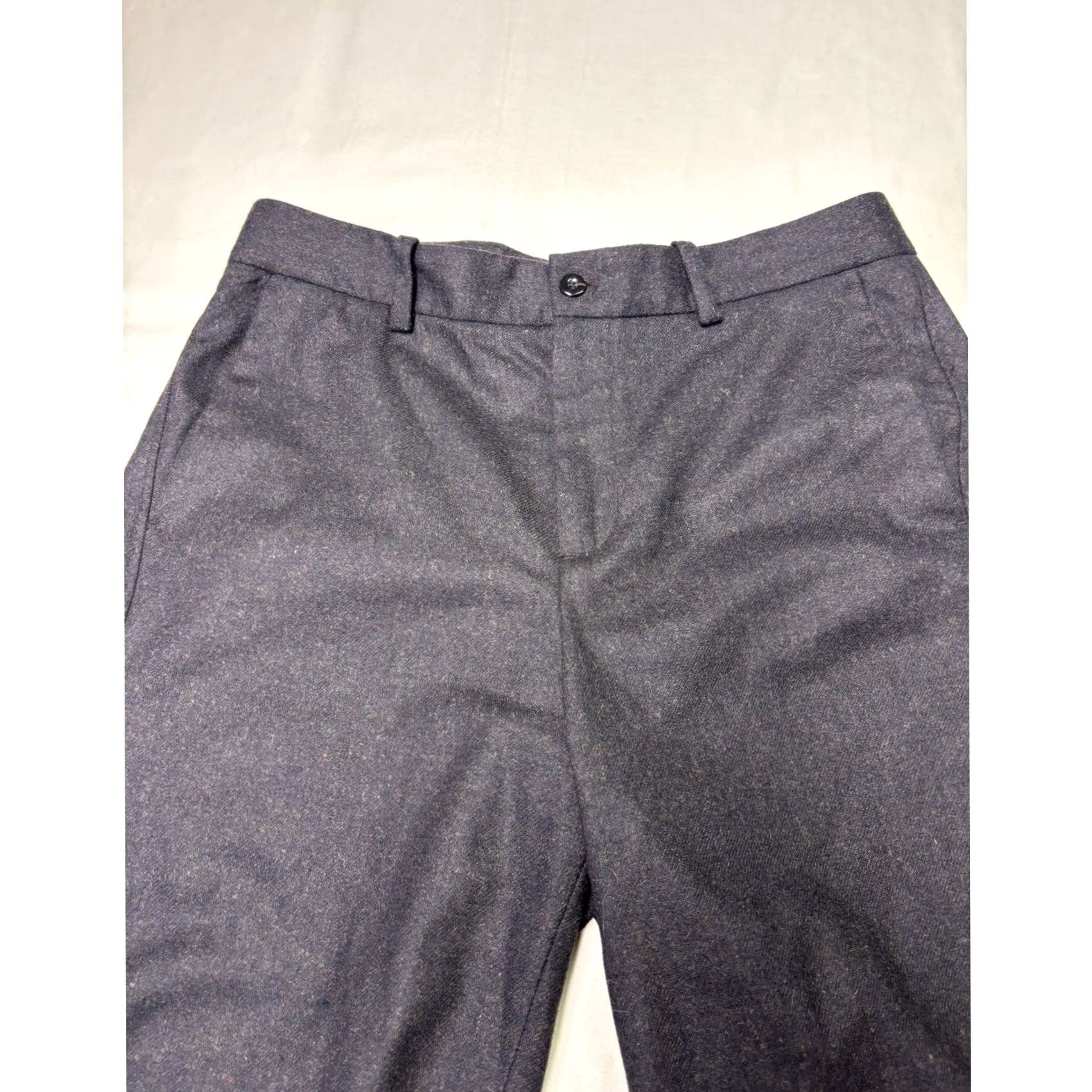 Massimo Dutti Massimo Dutti Womens Dress Pants Charcoal Grey Wool Blend Wide Leg Size 8 W32 L32 Button Zip Pockets Dry Clean Only Womens Size 30" / US 8 / IT 44 - 2 Thumbnail