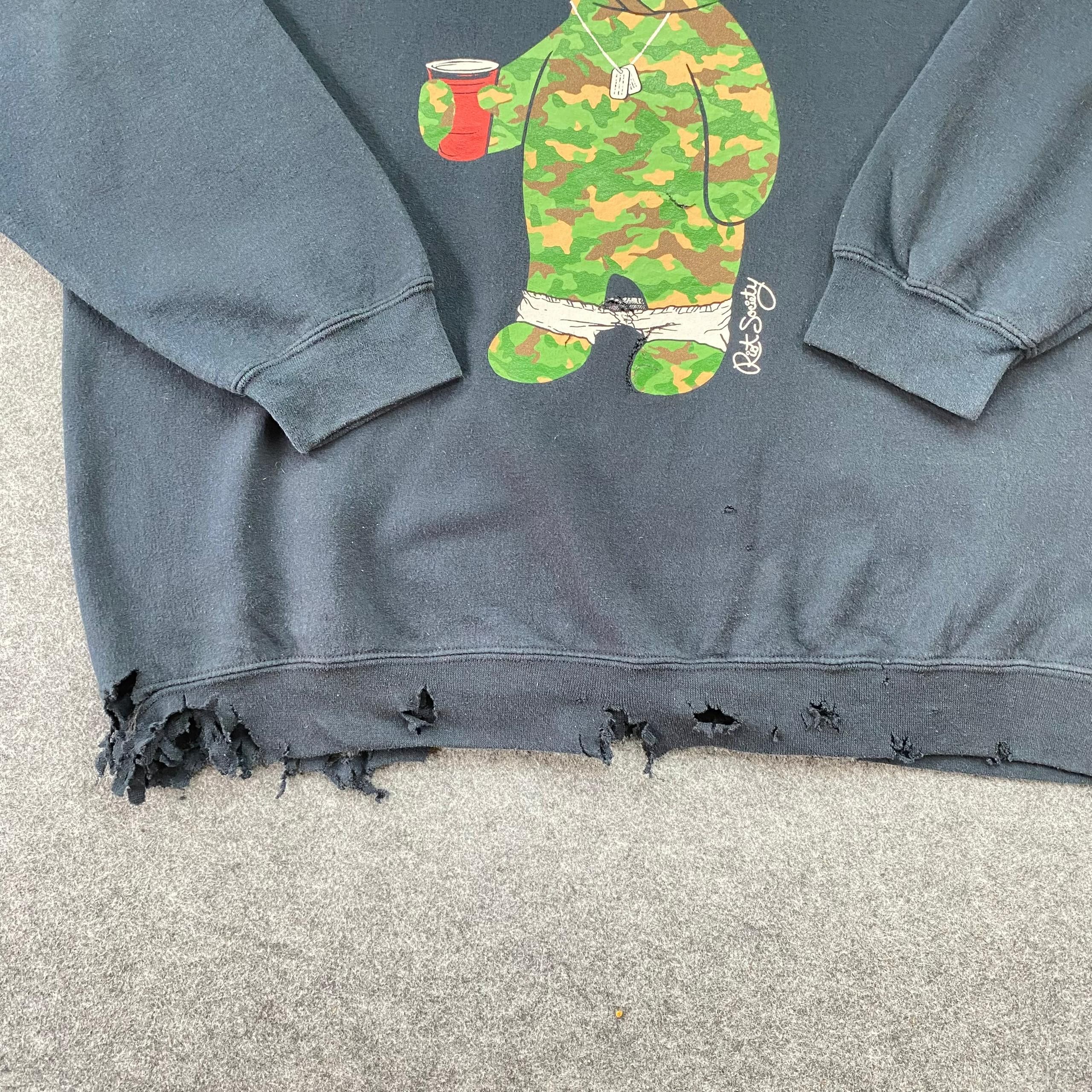 Riot Society Vintage Riot Society Go Commando Streetwear Sweatshirt Size US XL / EU 56 / 4 - 5 Thumbnail
