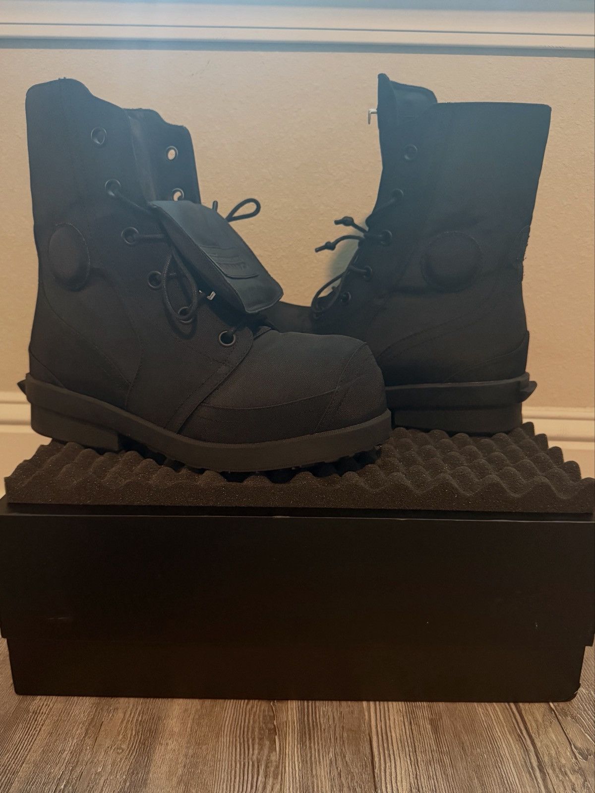 あむらばと訳あり　Bazo 1199 Boot Kiwi Noir 42 1199 Bazo 1199 x cannnone kiwi noir black boots | Grailed