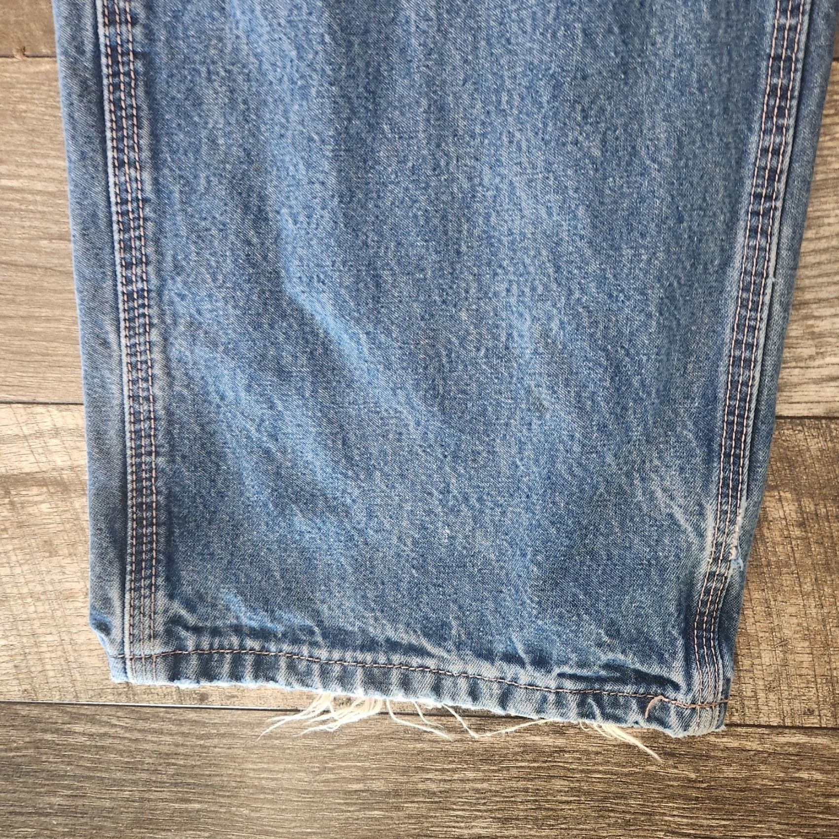 Carhartt Carhartt FR Jeans Mens 38x32 Carpenter Blue Cat 2 2112 Distressed Denim Straight Jeans Mens Blue Cat 2 2112 FR Denim Distressed Denim Size US 38 / EU 54 - 4 Thumbnail