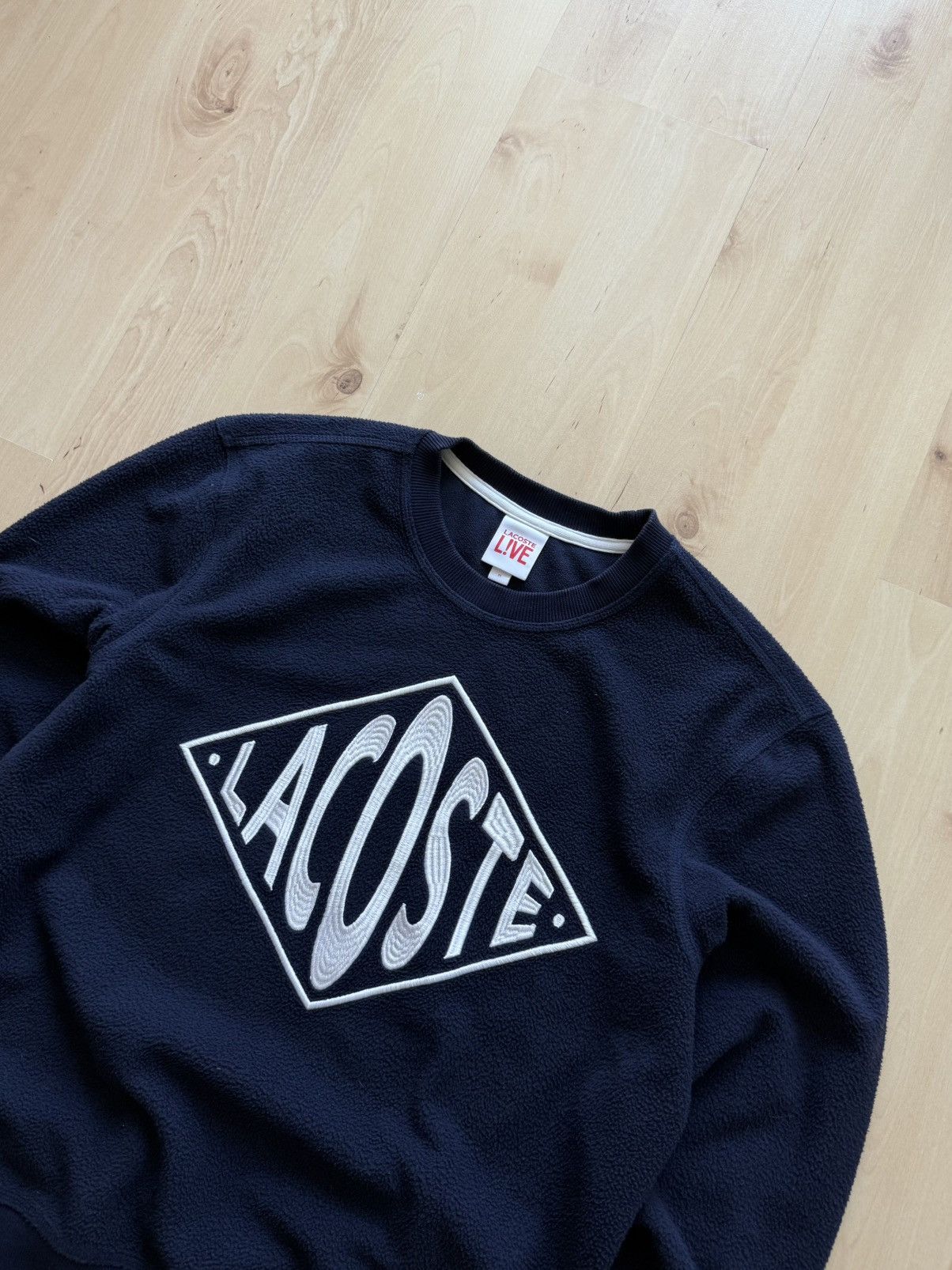 Lacoste Lacoste live polar fleece logo crew boxy sweatshirt Size US M / EU 48-50 / 2 - 2 Thumbnail