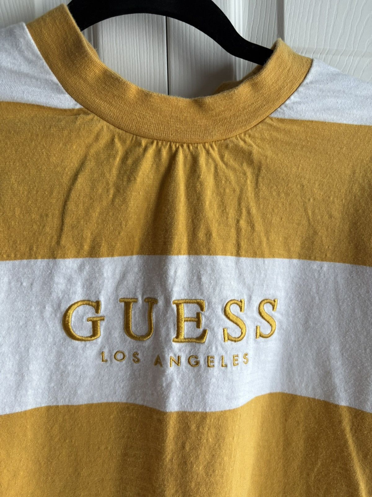 Guess × Vintage Guess Vintage Streetwear Hype Striped Long Sleeve T-shirt Size XS / US 0-2 / IT 36-38 - 2 Thumbnail