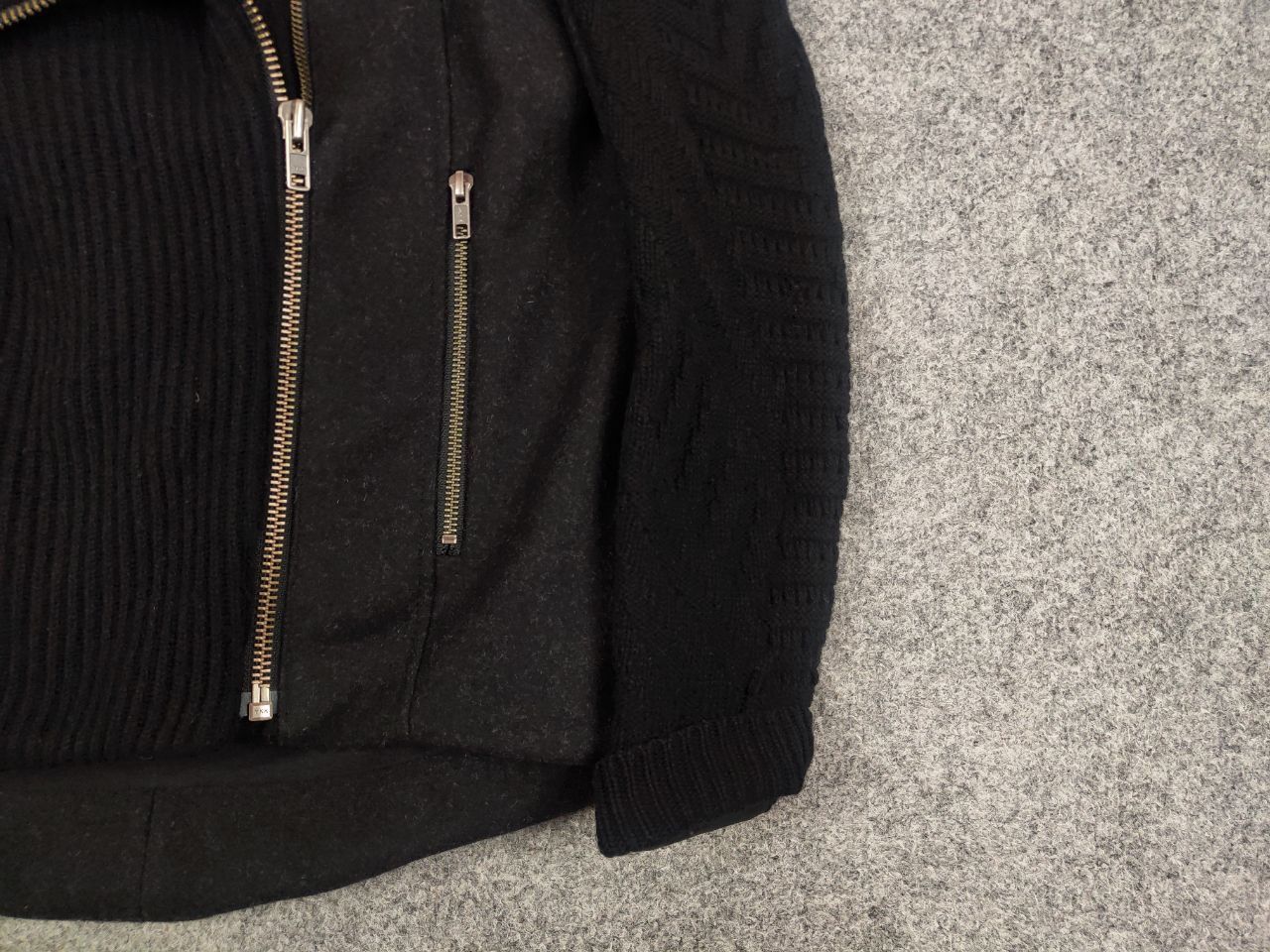 Helmut Lang Helmut Lang Asymmetric combined knit fabric Womens jacket Size S / US 4 / IT 40 - 12 Thumbnail