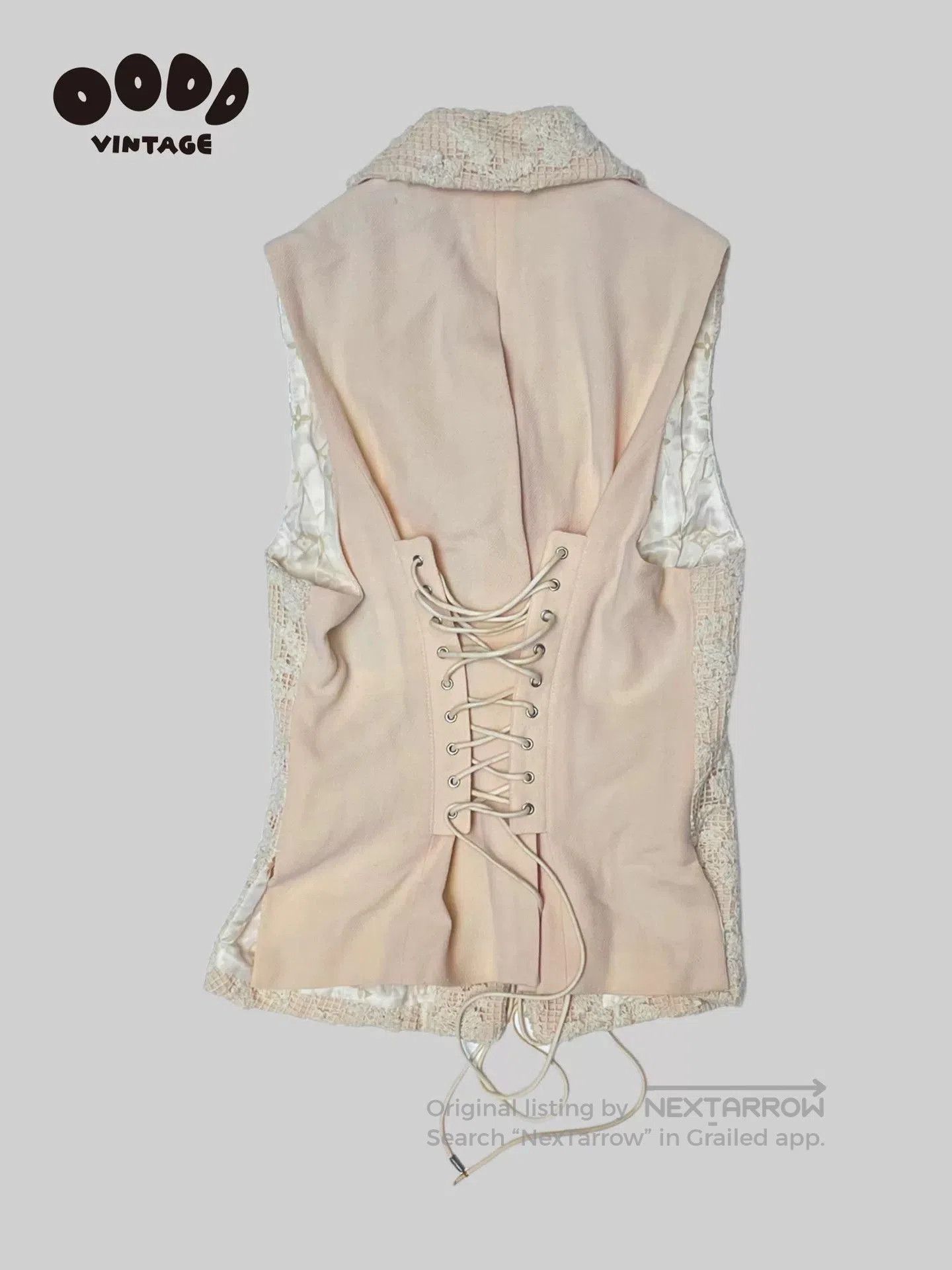 Japanese Brand Luna Mattino Floral Embroidered Vest. Size US M / EU 48-50 / 2 - 2 Thumbnail