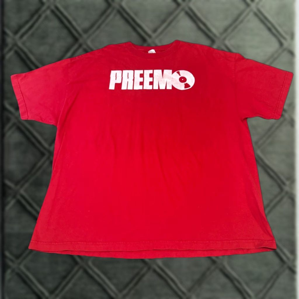 NANGA Vtg DJ Premier PREEMO Gang Starr Rapper Rap Music Promo 2000s T-Shirt Red 3XL Size US XXL / EU 58 / 5 - 1 Thumbnail