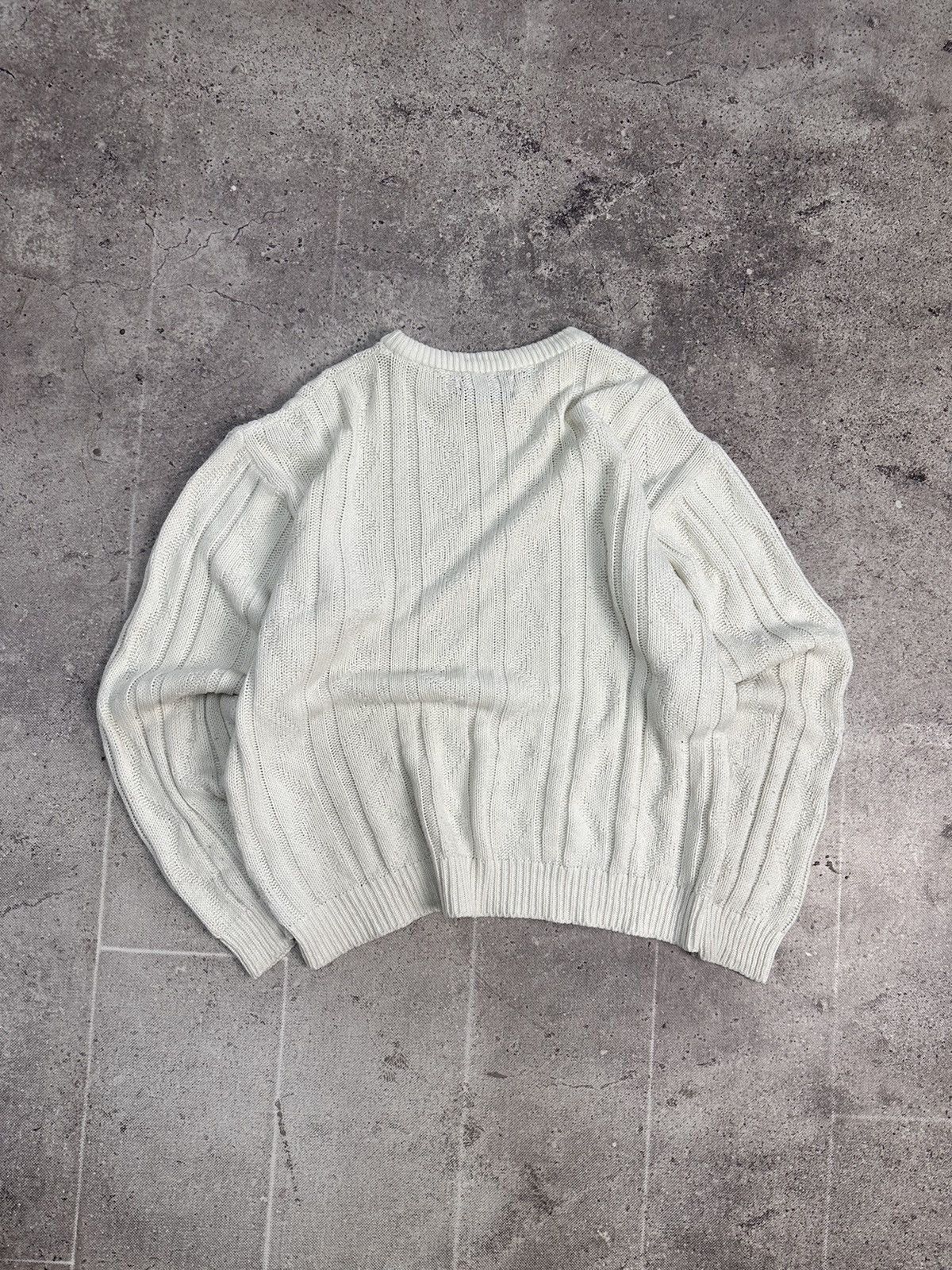 Christian Dior Monsieur × Vintage Vintage sweater Christian Dior knit stripped distressed fade Size US L / EU 52-54 / 3 - 13 Thumbnail