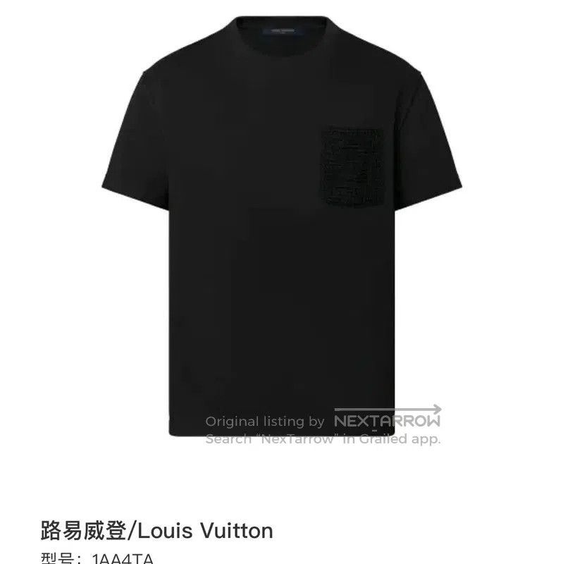 Louis Vuitton Louis Vuitton Black Cotton T-Shirt for Men . Size US S / EU 44-46 / 1 - 6 Thumbnail