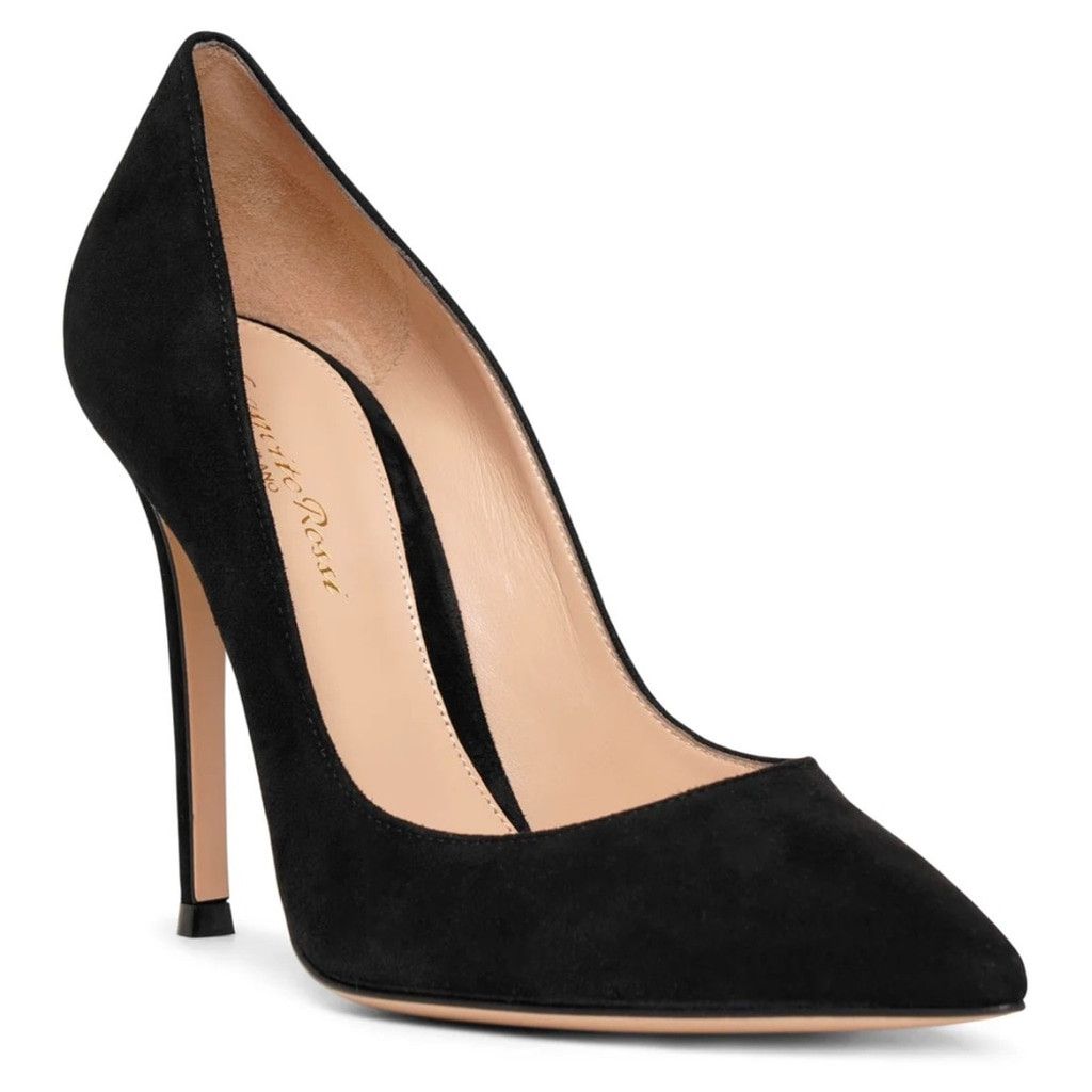 Gianvito Rossi Gianvito Rossi Suede Gianvito Pumps in Black, EU Size: 35 Size US 5 / IT 35 - 1 Thumbnail