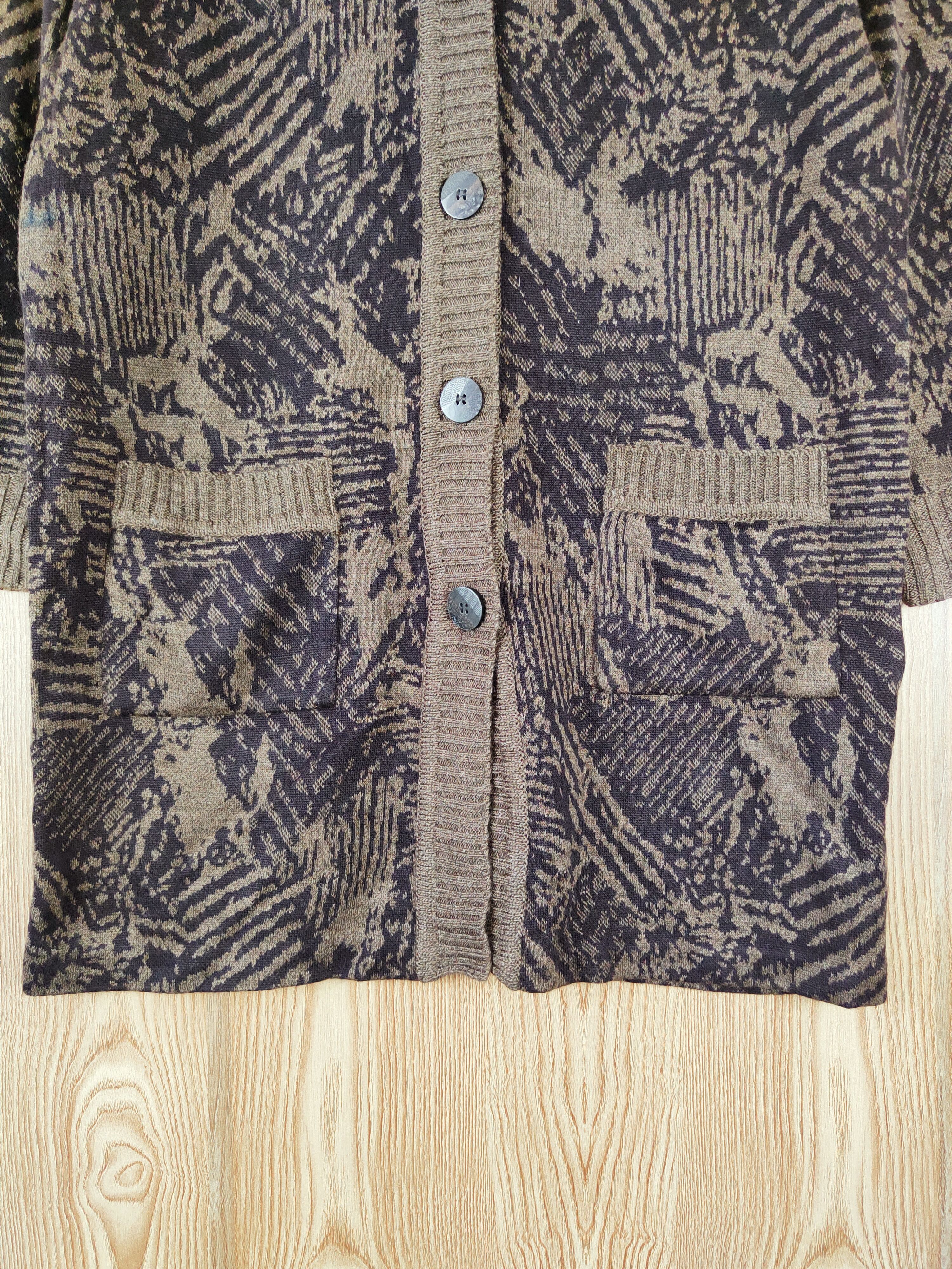 Japanese Brand Chasse au Bias Dark Brown Hoodie Long Cardigan #W428 Size US M / EU 48-50 / 2 - 7 Thumbnail
