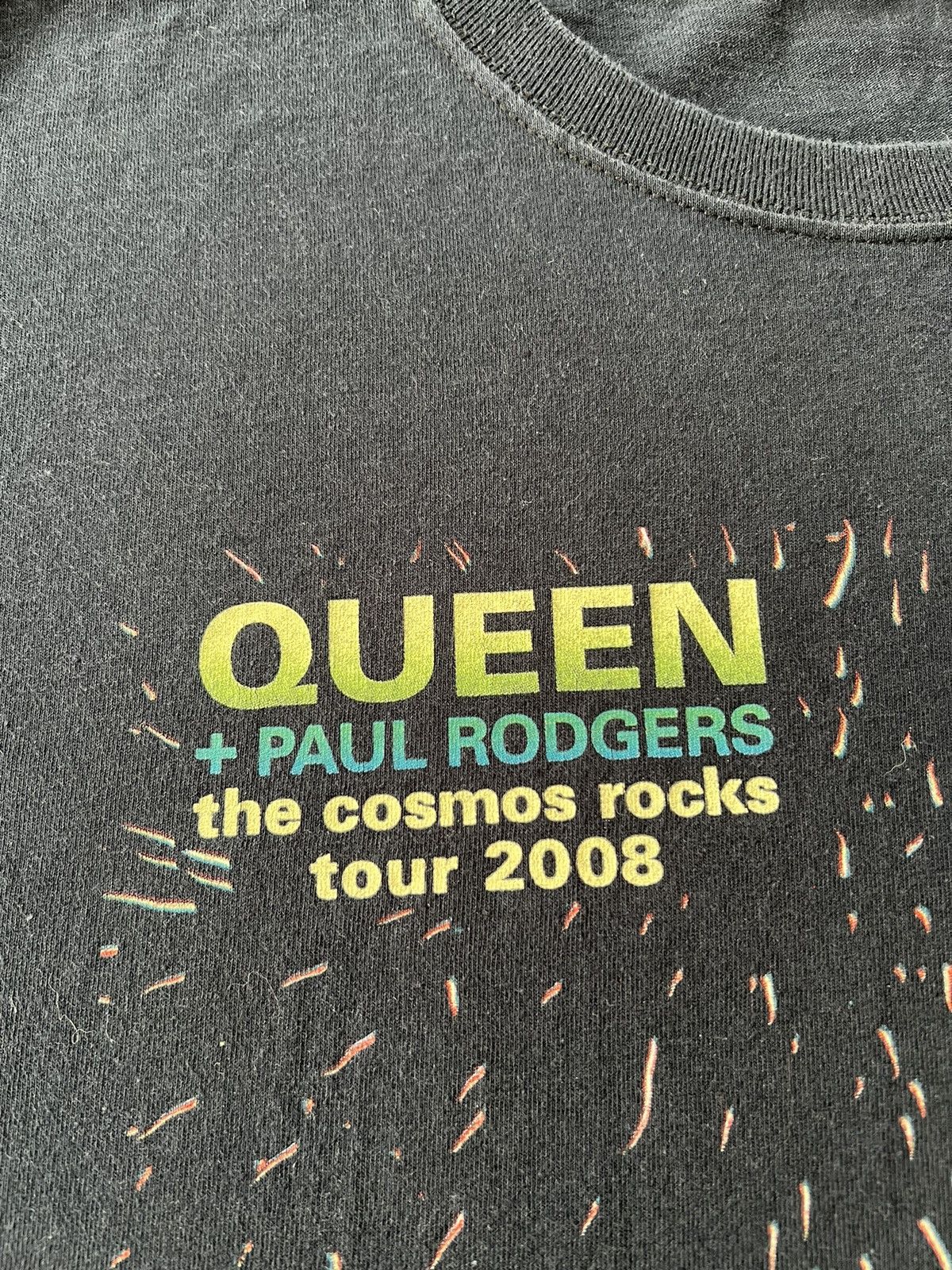 Band Tees Vintage 2008 Queen Paul Rodgers The Cosmos Rocks Tour Tshirt Size US L / EU 52-54 / 3 - 6 Thumbnail
