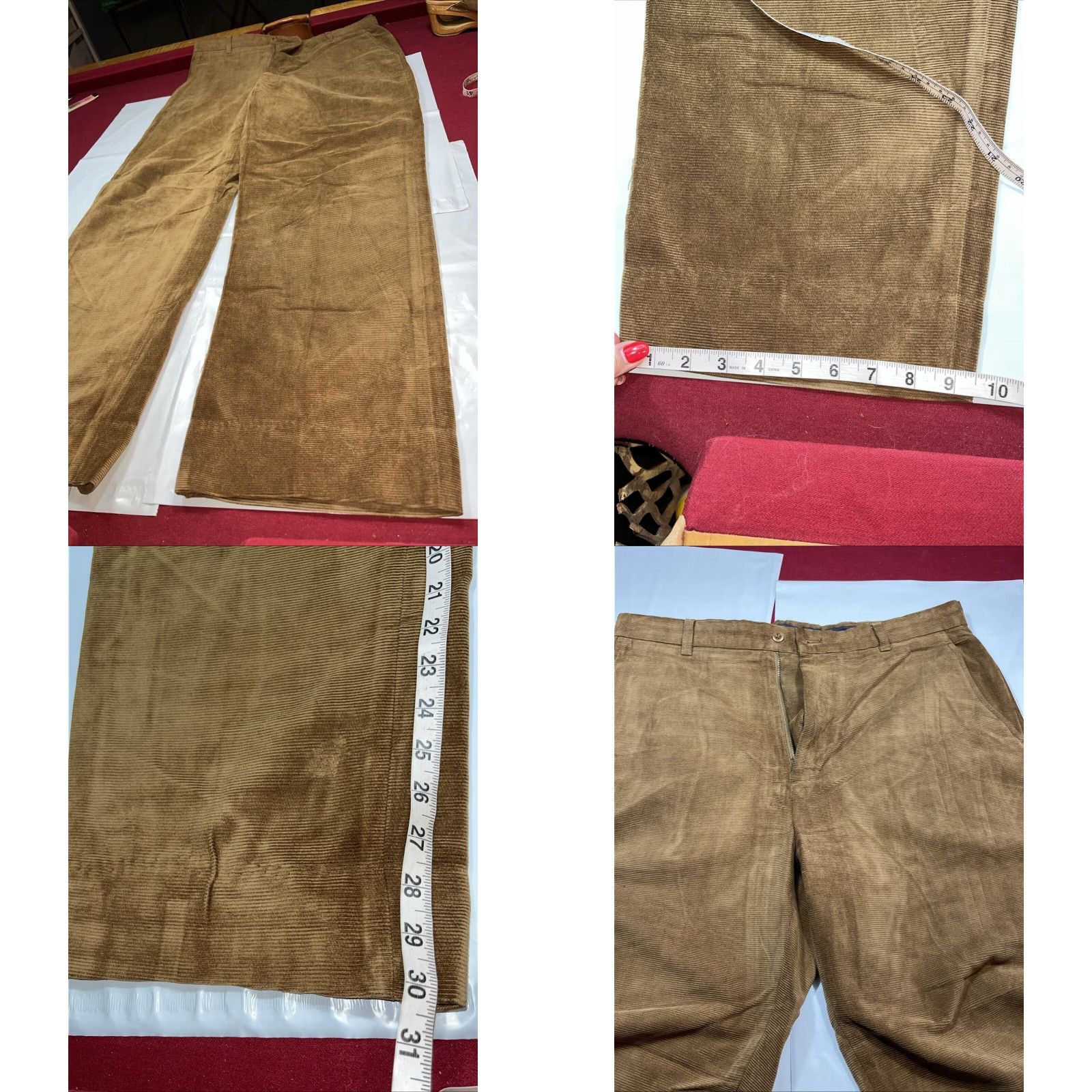 Vintage VINTAGE Henry Jacobson Brown Corduroy Pants Men 36 Classic Fit Brown Cotton Tencel Corduroy Pants 90s Fashion Mens Size US 36 / EU 52 - 9 Thumbnail