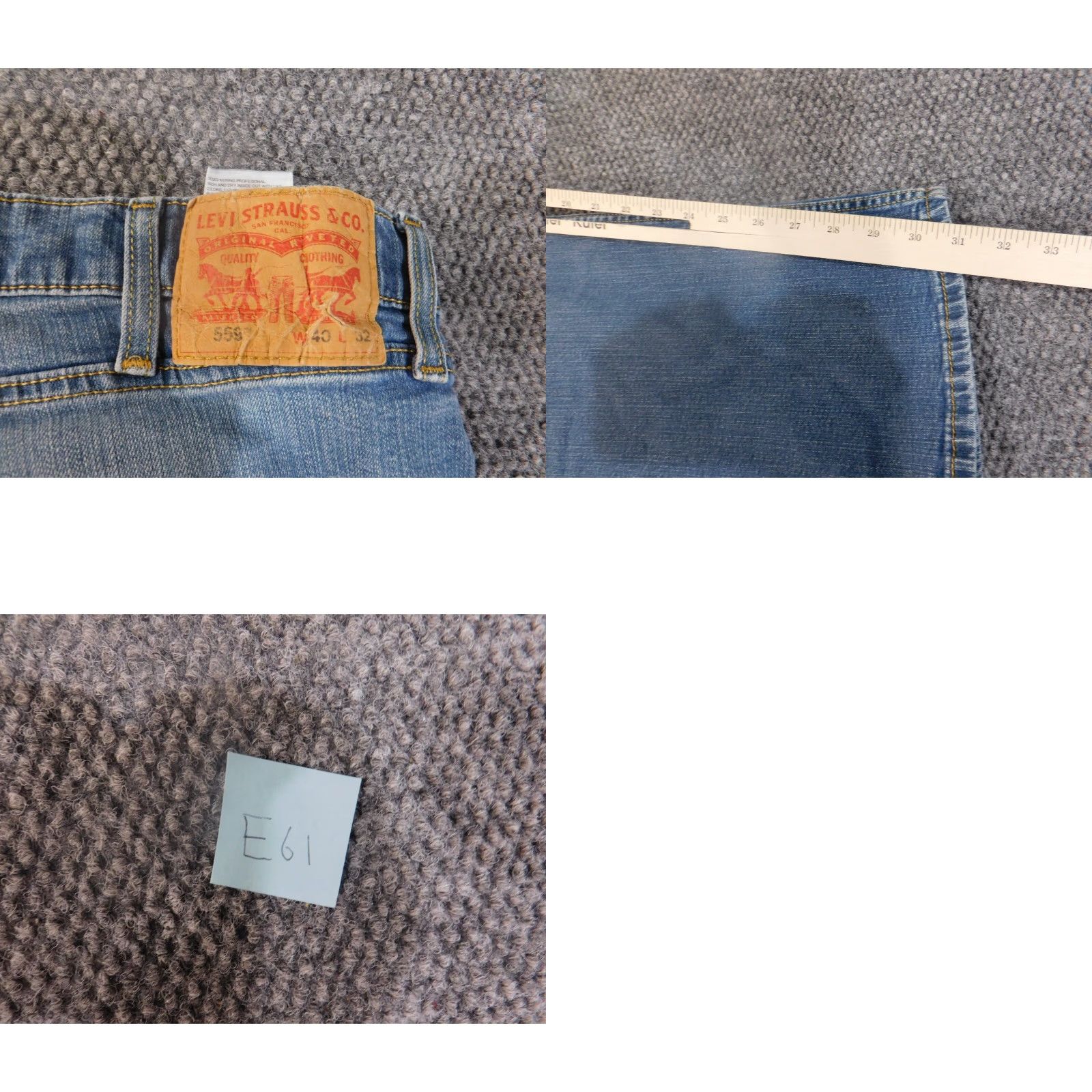 Levi's Levi's 559 Jeans Mens 40x32 Relaxed Loose Straight Denim Classic Retro Stretch Large Blue 559 Jeans Men Size US 40 / EU 56 - 8 Thumbnail