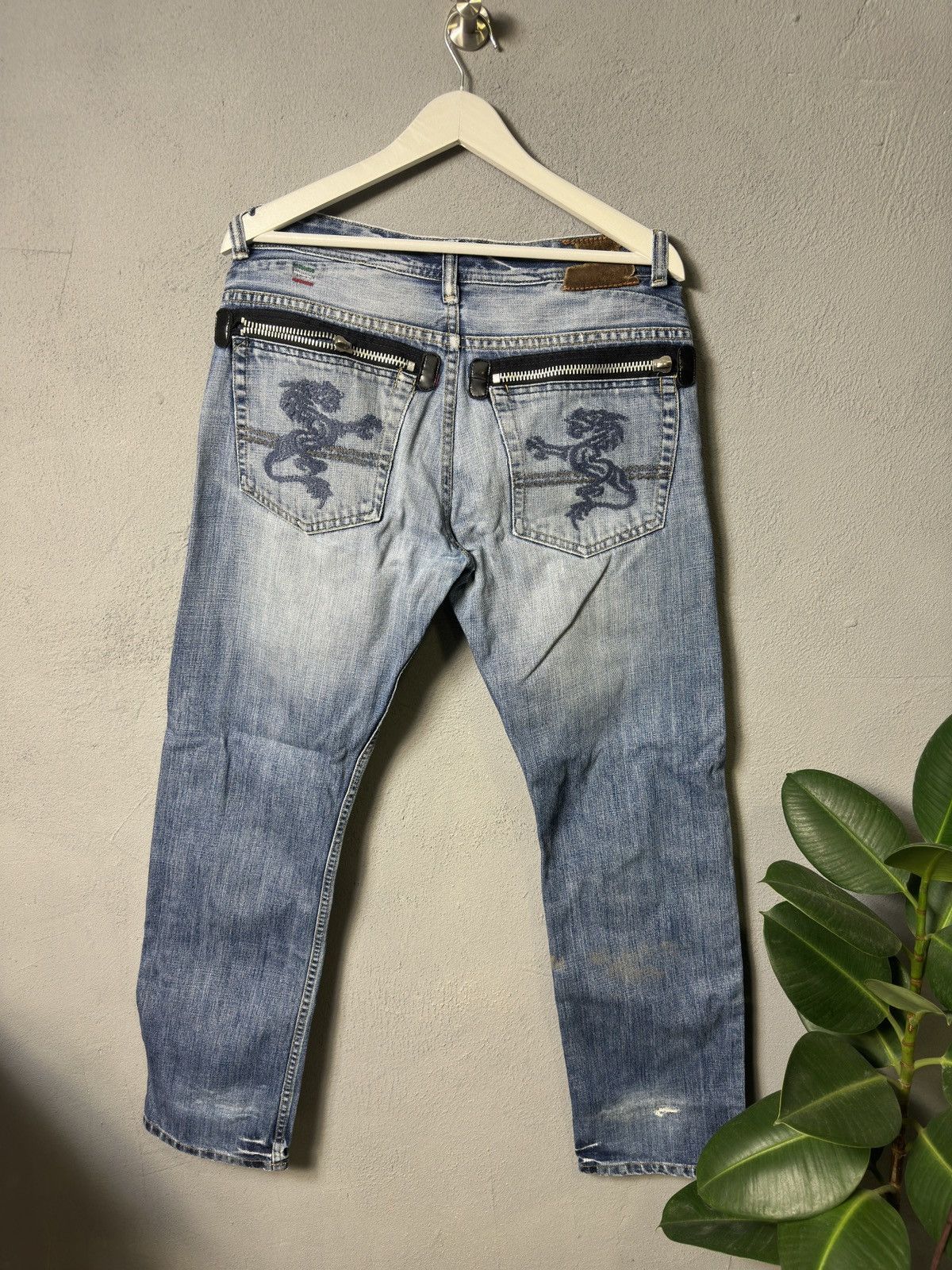 Vintage Distressed Diesel Japanese Dragons Y2K Jeans