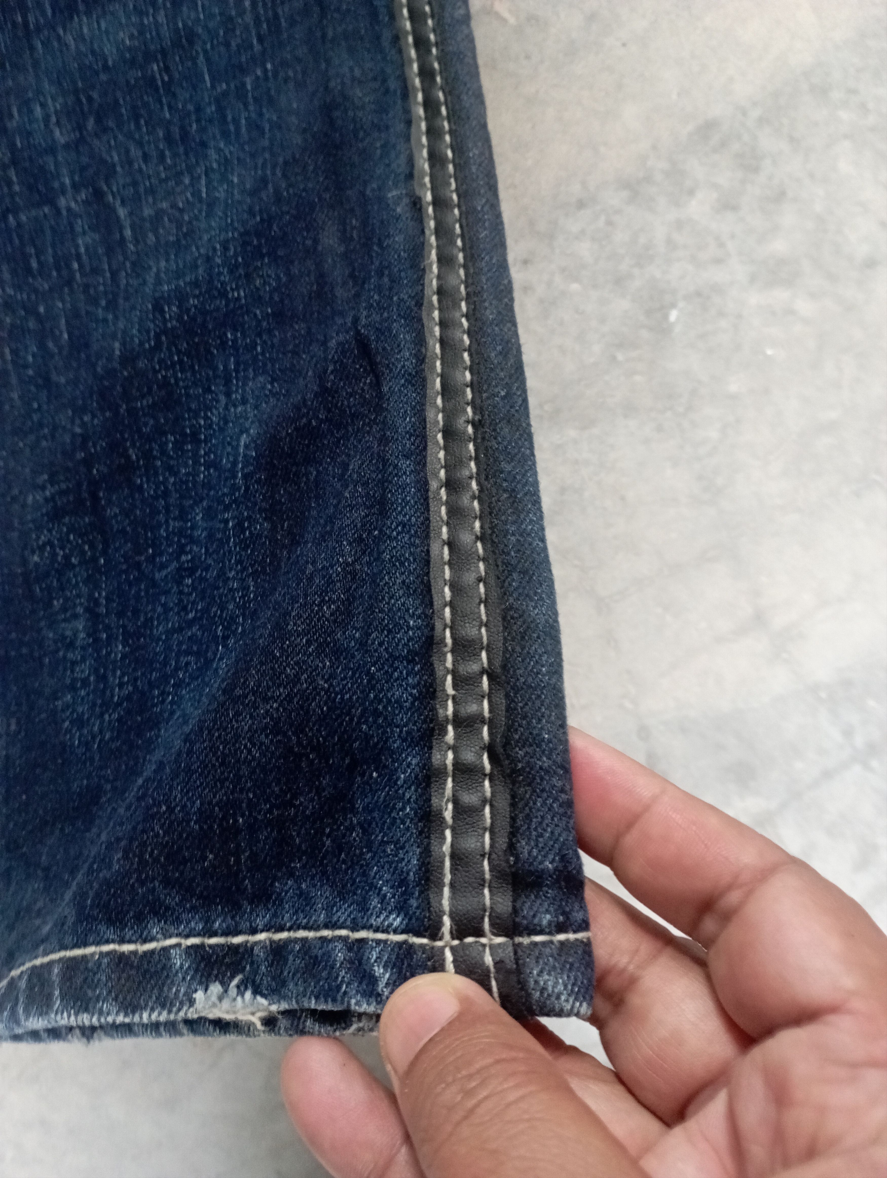 Tornado Mart Avantgarde Jeans + Leather Japanese Army Of Mo! Jeans Size US 30 / EU 46 - 4 Thumbnail