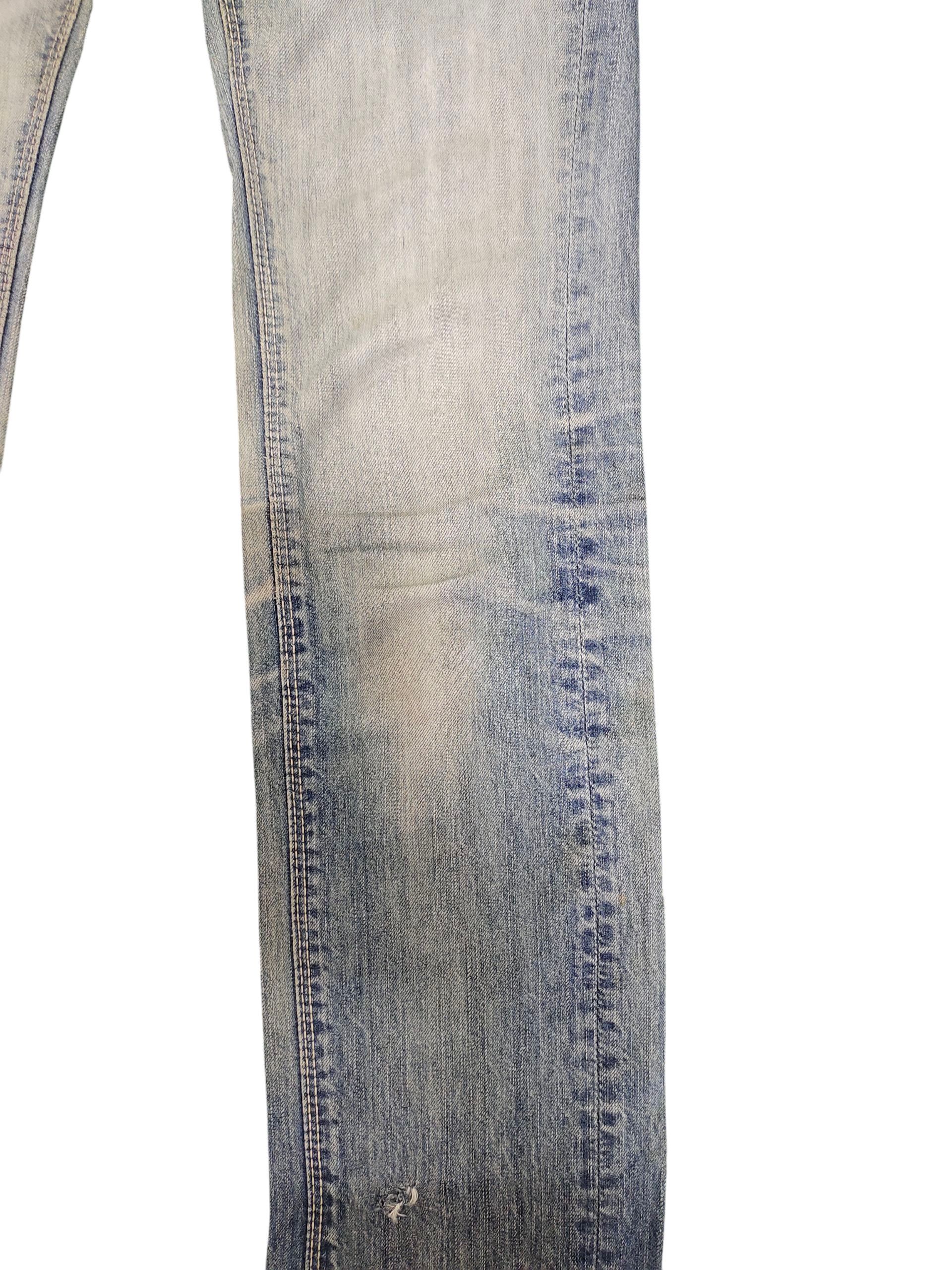 Comme des Garcons × Undercover Et Boite Japan Clawmark Distress Faded Denim Jeans Size US 28 / EU 44 - 3 Thumbnail