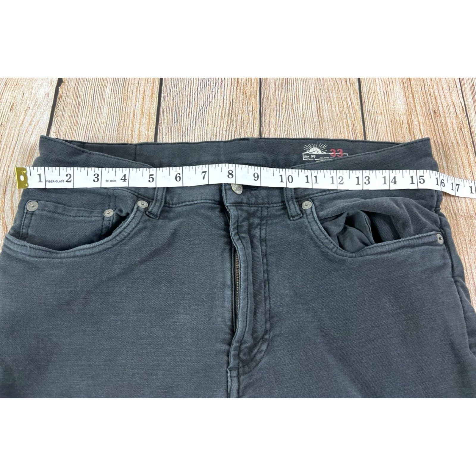 Faherty Faherty Jeans Women Straight Regular Black 33 Inseam 31 5-Pocket Denim Cotton Vintage No Size 33 Womens Size 24" / US 00 / IT 34 - 6 Thumbnail