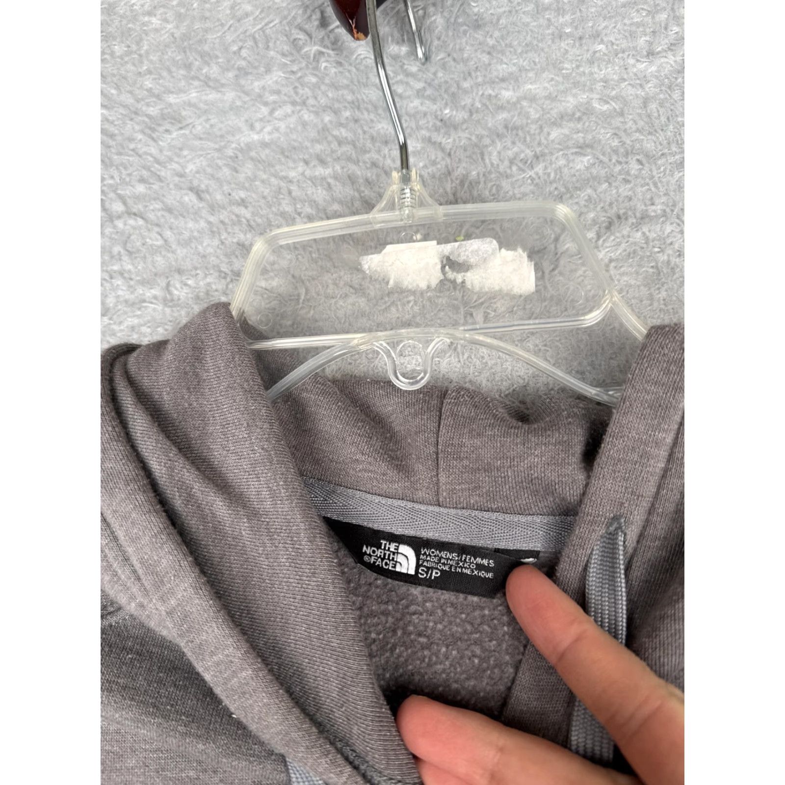 The North Face The North Face Hoodie Womens Small Gray Teal Logo Pullover Fleece Sweatshirt Size S / US 4 / IT 40 - 7 Thumbnail