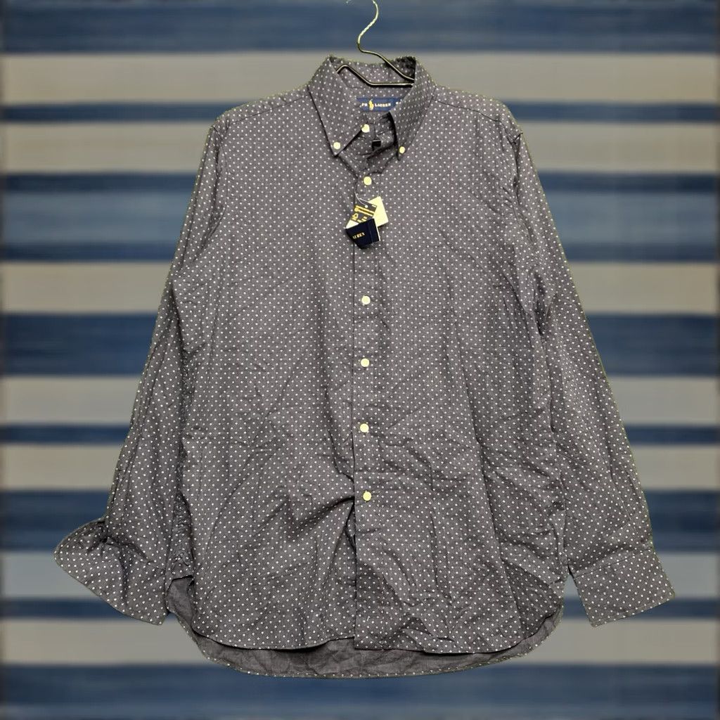 Polo Ralph Lauren Polo Ralph Lauren Button Up Shirt Mens Medium Long Sleeve Blue Geometric Preppy Classic NWT Button-Down Size US M / EU 48-50 / 2 - 1 Thumbnail