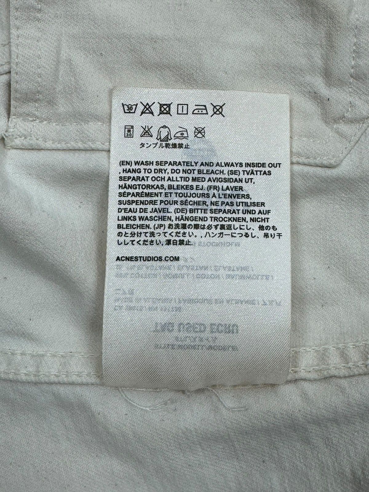 Acne Studios Acne Studios Distressed Denim Jacket Tag Used Ecru size 38 Size XS / US 0-2 / IT 36-38 - 17 Thumbnail