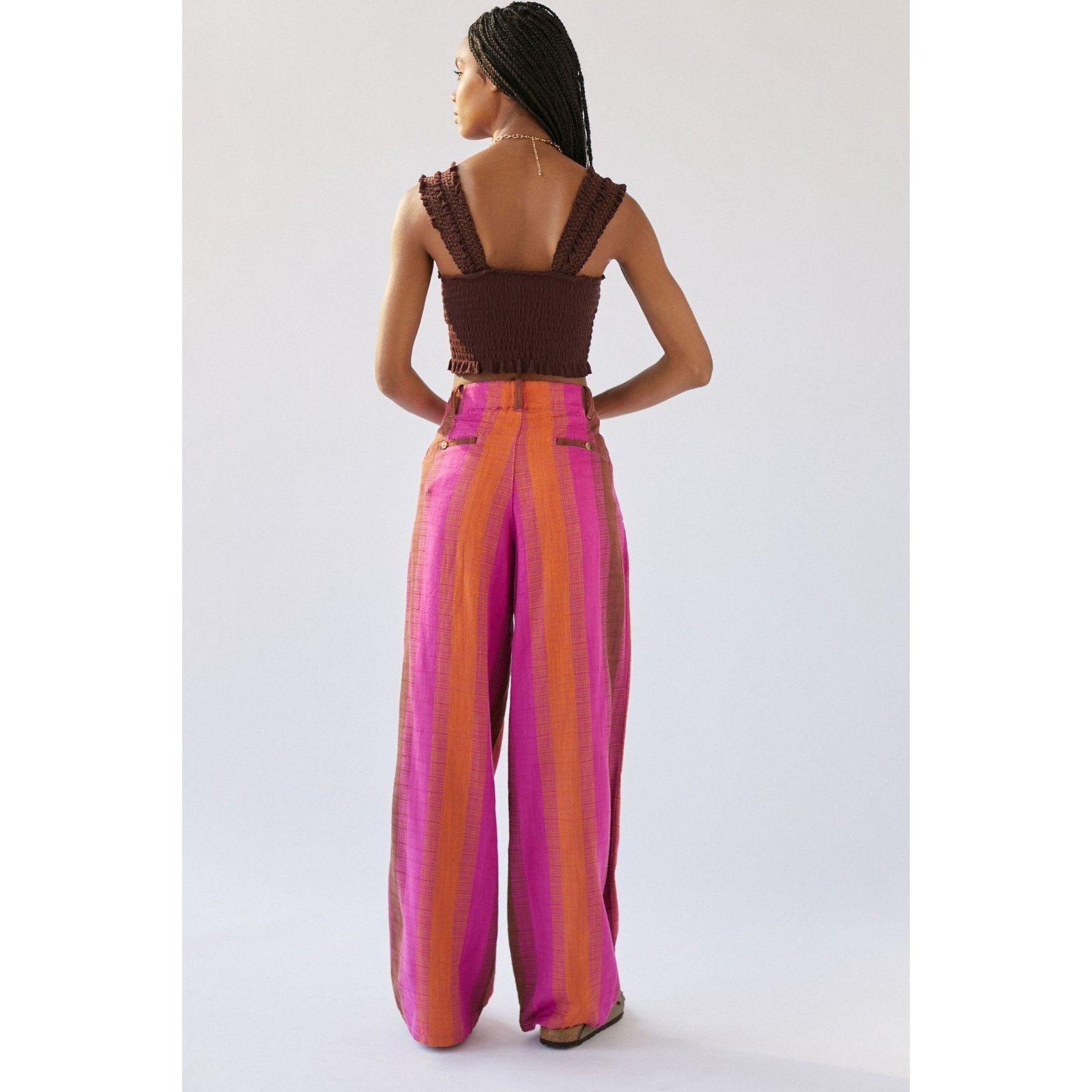 & Other Stories Urban Martina Y2K Pants Multicolored Wide Leg 0 A003169 Size 24" / US 00 / IT 34 - 2 Thumbnail