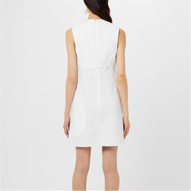 Jil Sander o1g2r1mq1024 Mini Dress in White Size XS / US 0-2 / IT 36-38 - 5 Thumbnail