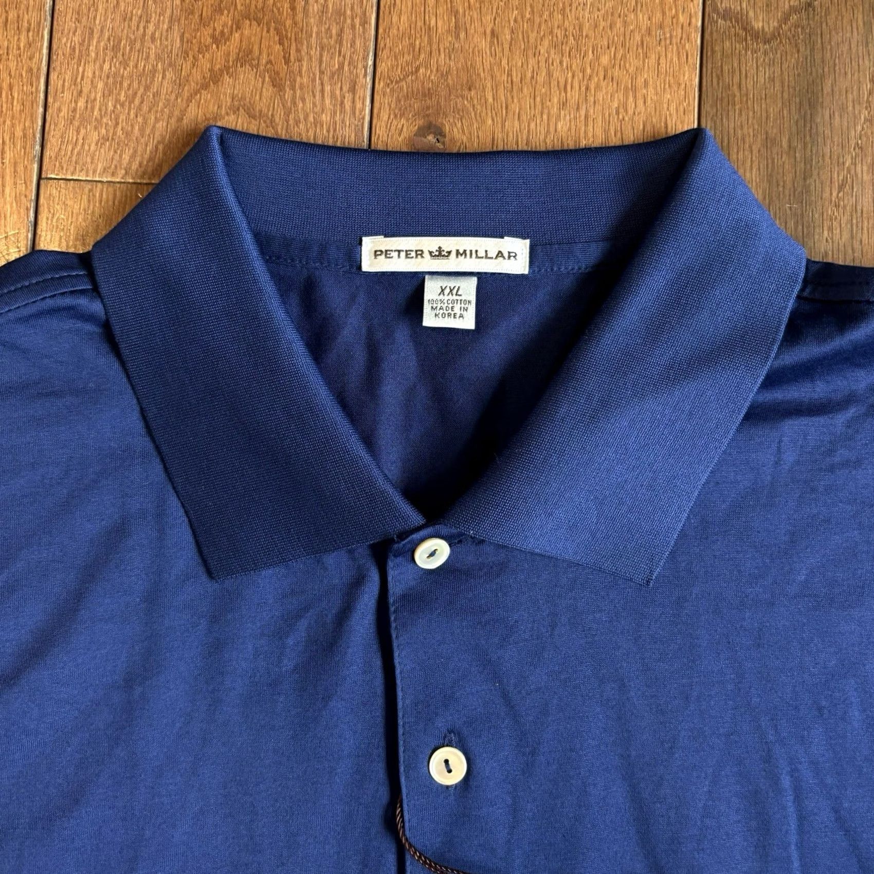 Peter Millar Peter Millar Polo Shirt Golf Patriot Navy Mens XXL Cotton NWT MC00K01 Size US XXL / EU 58 / 5 - 4 Thumbnail