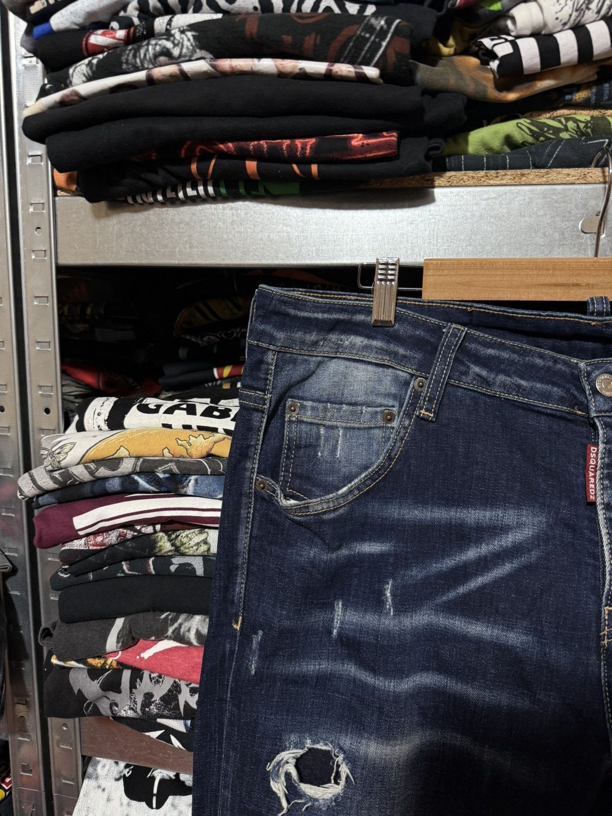 Dsquared2 Rare Luxury Dsquared2 Distressed Denim Navy Jeans Size 54 Size US 38 / EU 54 - 3 Thumbnail