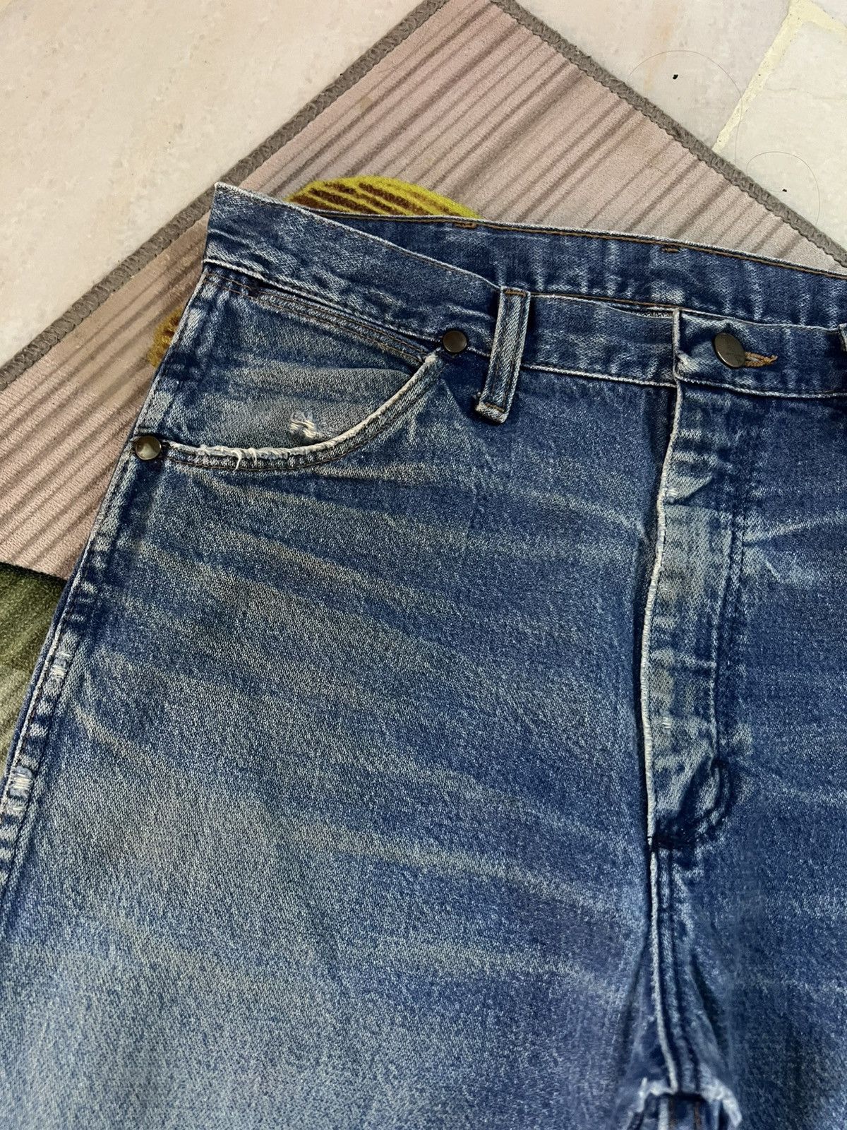 Wrangler 💥80’s Wrangler Patches Made In Usa Jean Very Rare Size US 30 / EU 46 - 8 Thumbnail