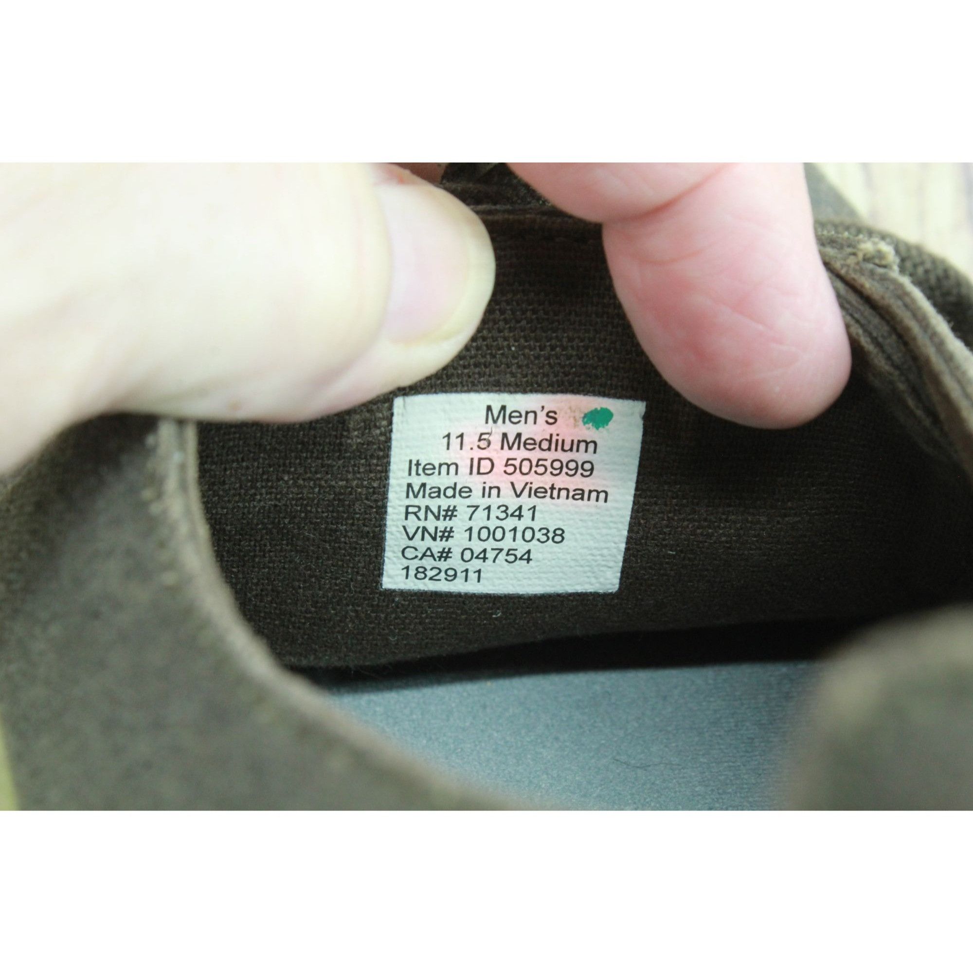 L.L. Bean LL Bean Men’s Brown Canvas 2-Eye Boat Shoes Size 11.5 Size US 11.5 / EU 44-45 - 8 Thumbnail