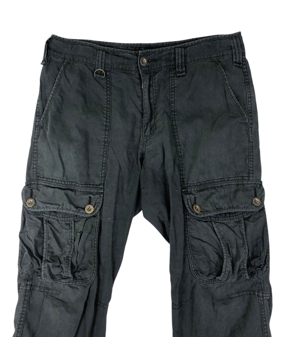 Japanese Brand × Uniqlo Uniqlo Discoloration Cargo Casual Pants Size US 33 - 3 Thumbnail