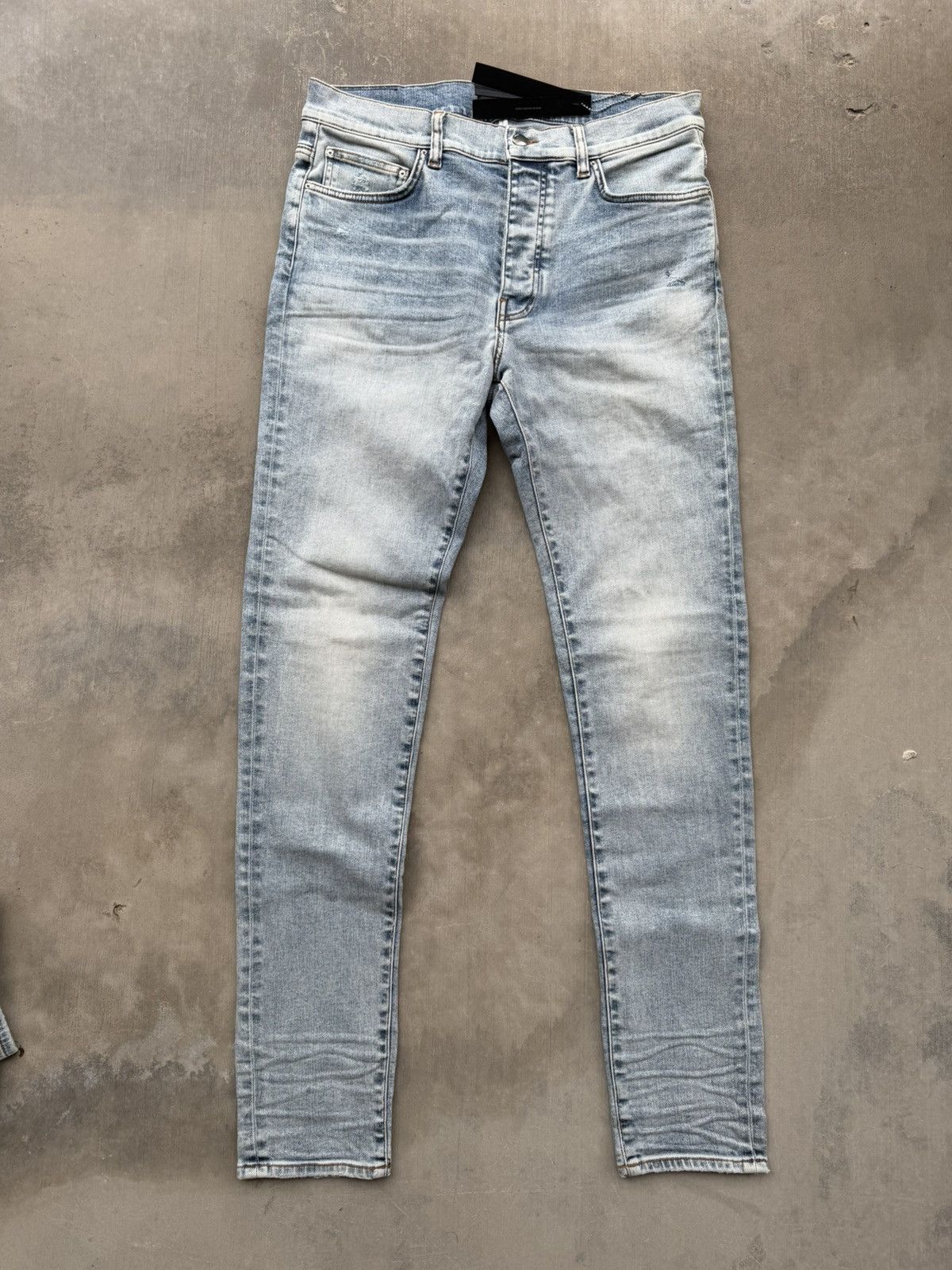 Amiri Amiri Stack Jean Stone Indigo 32 NWT Retail $750 Size US 32 / EU 48 - 1 Thumbnail
