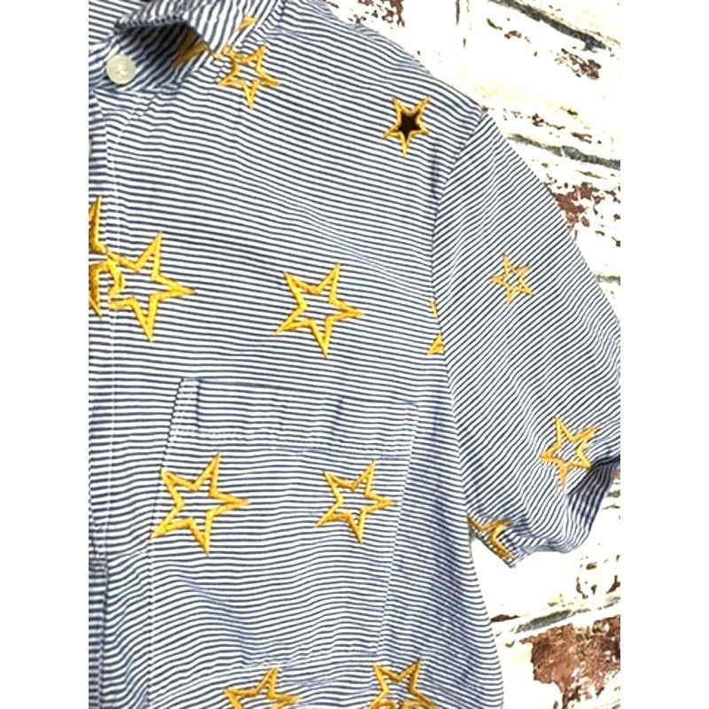 Madewell Madewell Star Embroidered Striped Cotton Button Down Blouse Size S / US 4 / IT 40 - 5 Thumbnail