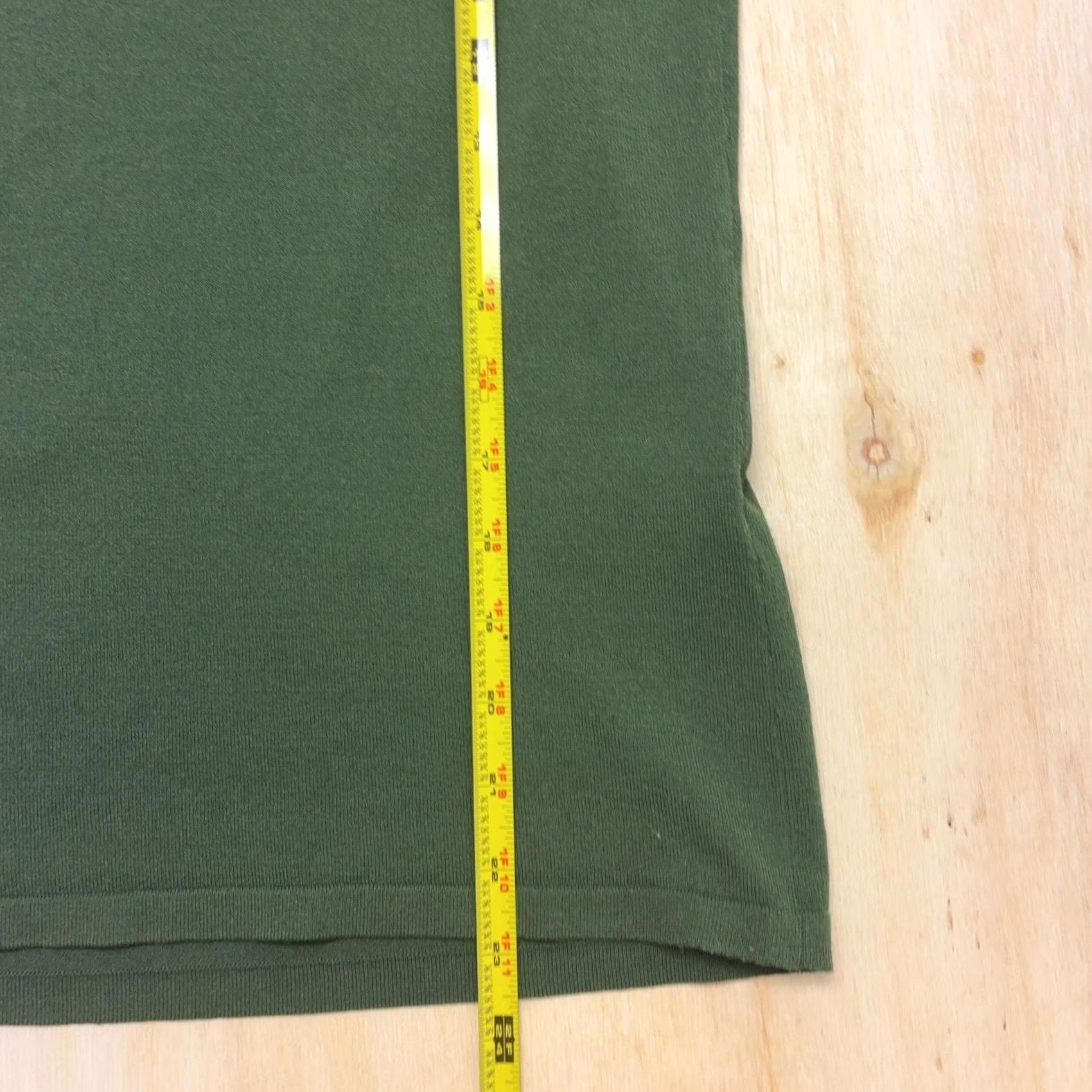 Vintage Erin London Shirt Womens Small Green Crew Neck Short Sleeve Knit Stretch Top Size S / US 4 / IT 40 - 5 Thumbnail