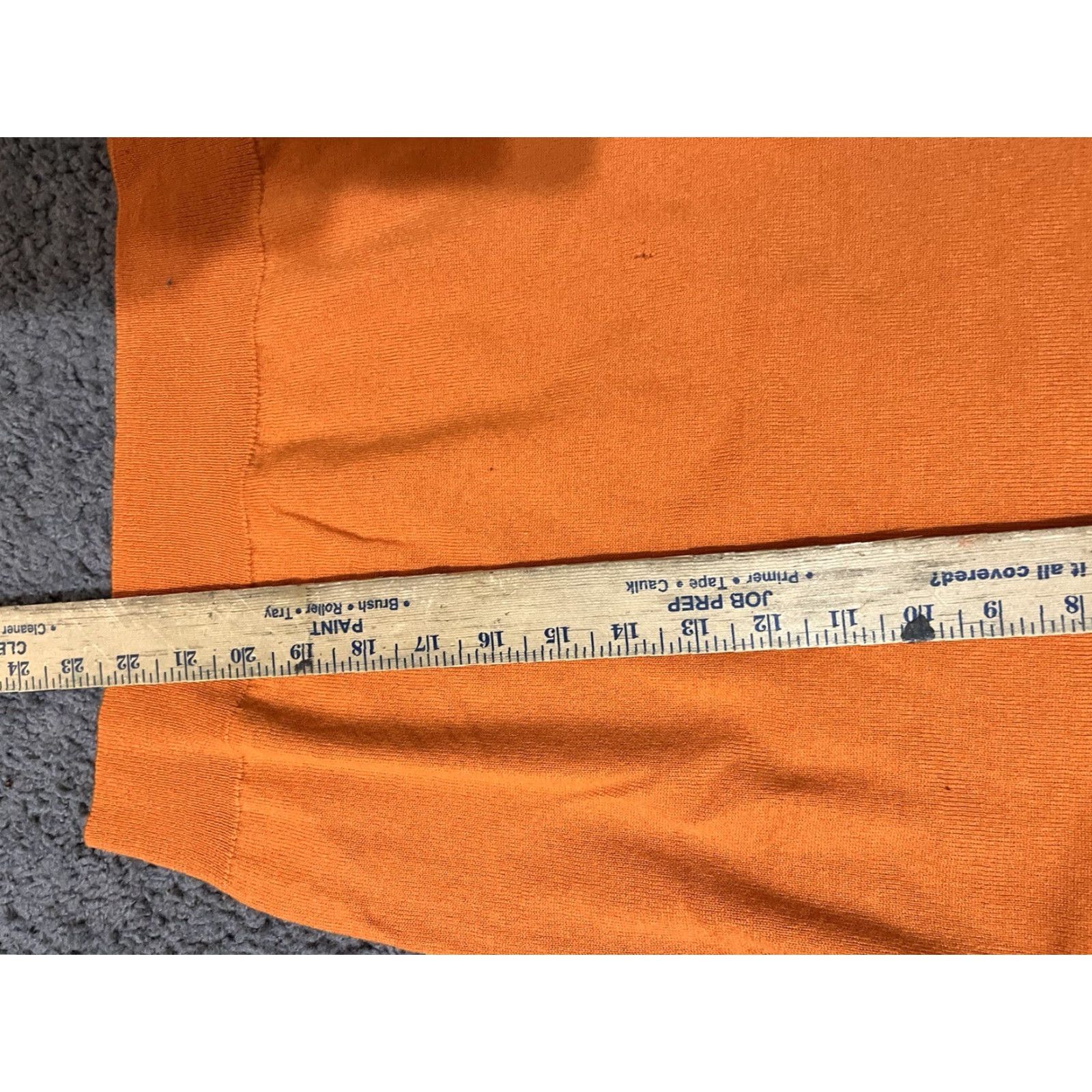 Saks Fifth Avenue VINTAGE Saks Fifth Avenue Women Sweater Crew Neck Pullover Long Sleeve Classic Fall Winter Orange Wool Blend Knit Size S / US 4 / IT 40 - 5 Thumbnail