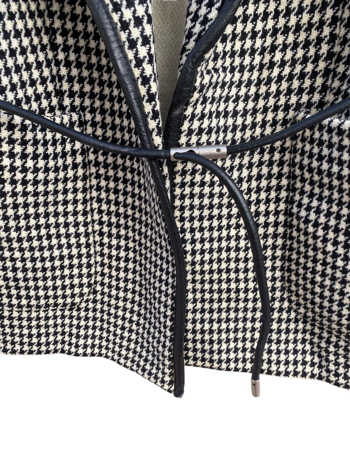 Ferre Gianfranco Ferre Grey Houndstooth Blazer Jacket Size M / US 6-8 / IT 42-44 - 9 Thumbnail