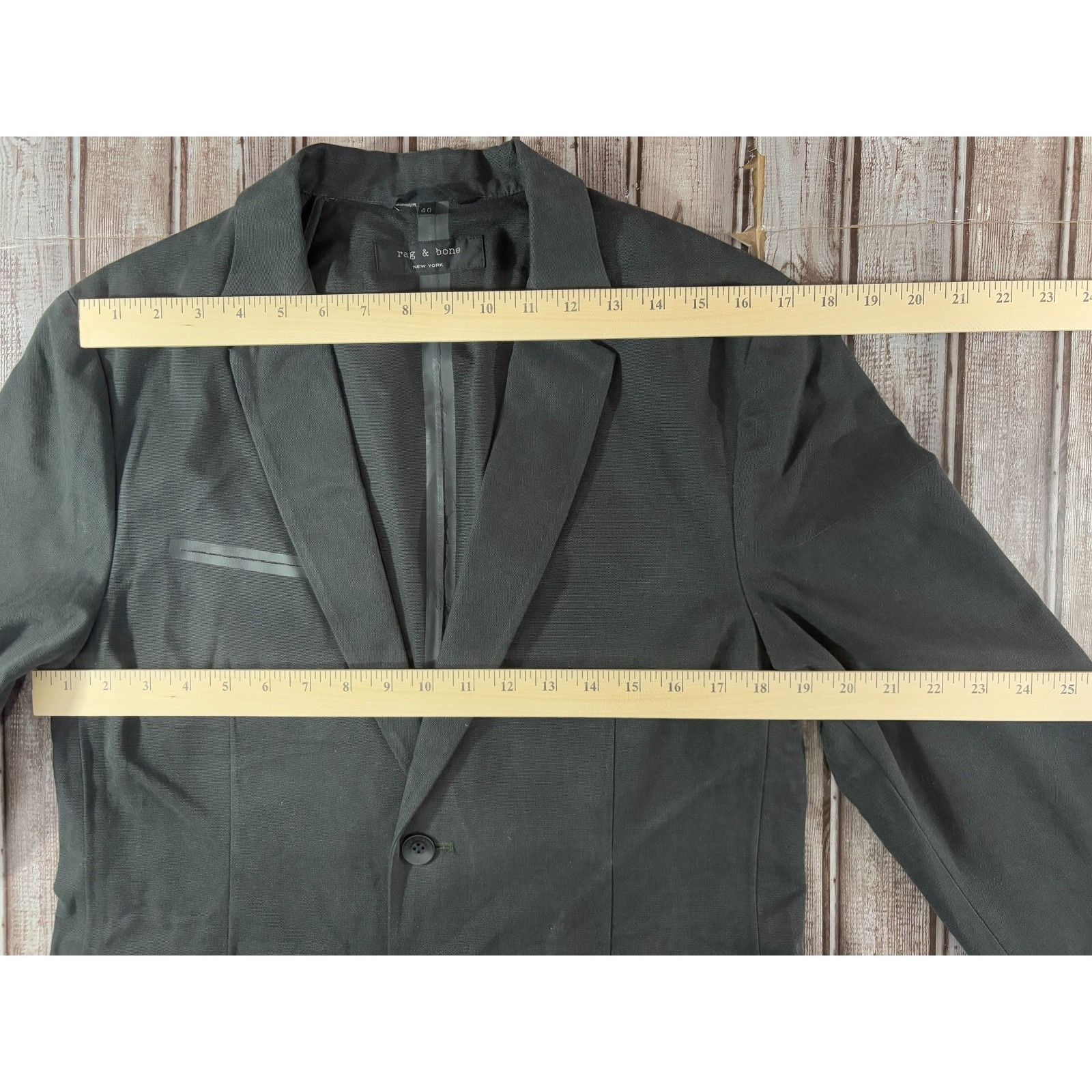 Rag & Bone Rag & Bone twill two buttons Blazer Sport Coat Sz 40 color b Size 40R - 4 Thumbnail