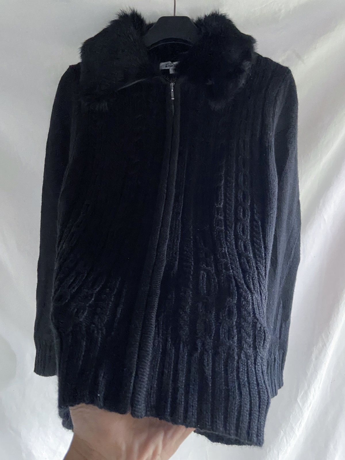 Japanese Brand ALPHA CUBIC ZIP KNIT FUR STYLE Size US S / EU 44-46 / 1 - 2 Thumbnail