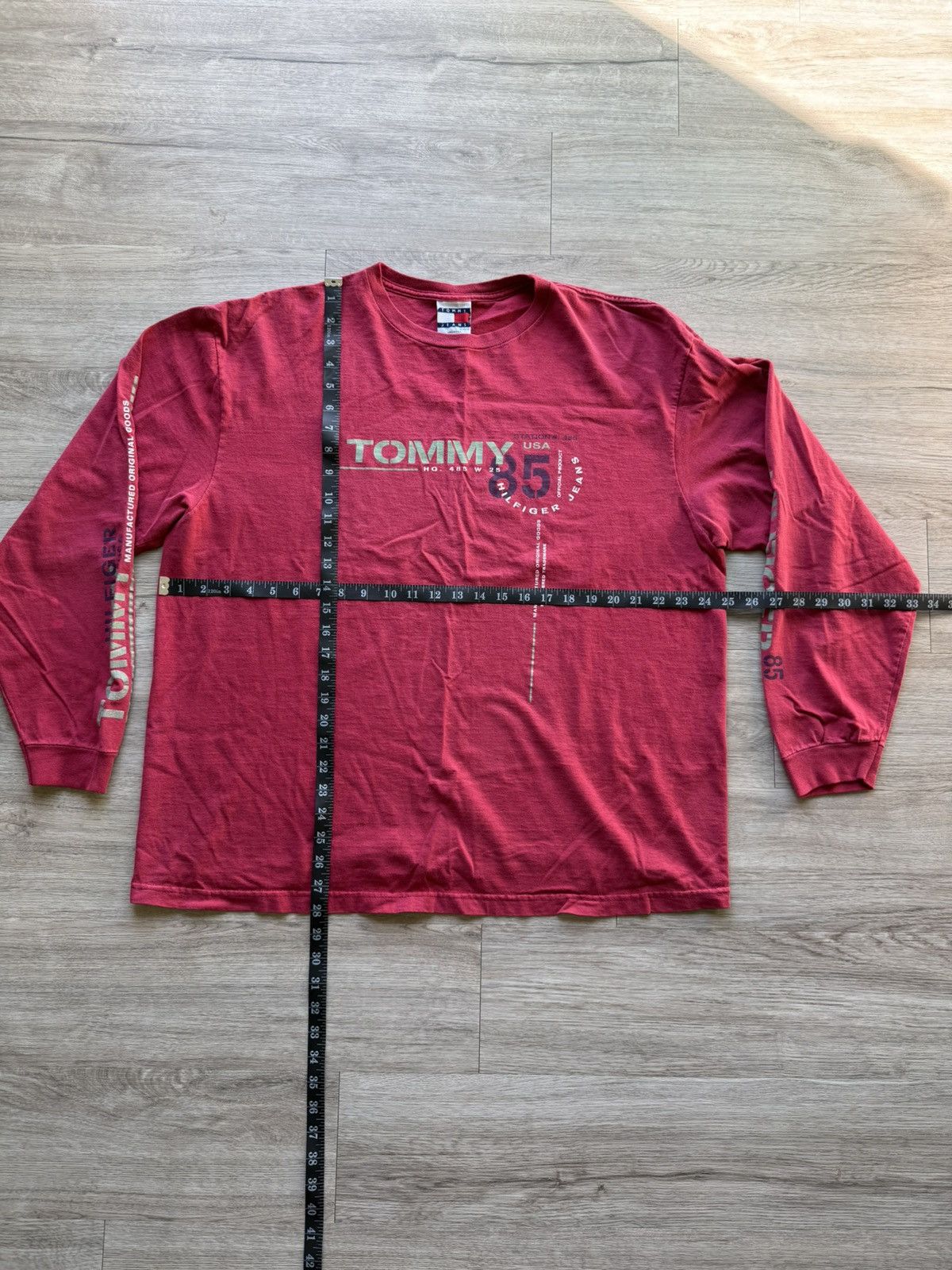 Tommy Hilfiger Vintage Tommy Hilfiger Long Sleeve T Shirt Tee Size US XL / EU 56 / 4 - 4 Thumbnail