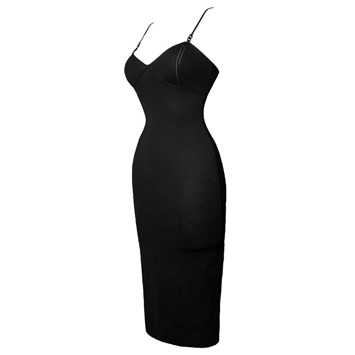 Iconic Tom Ford for Gucci S/S 1999 Bodycon Black Dress